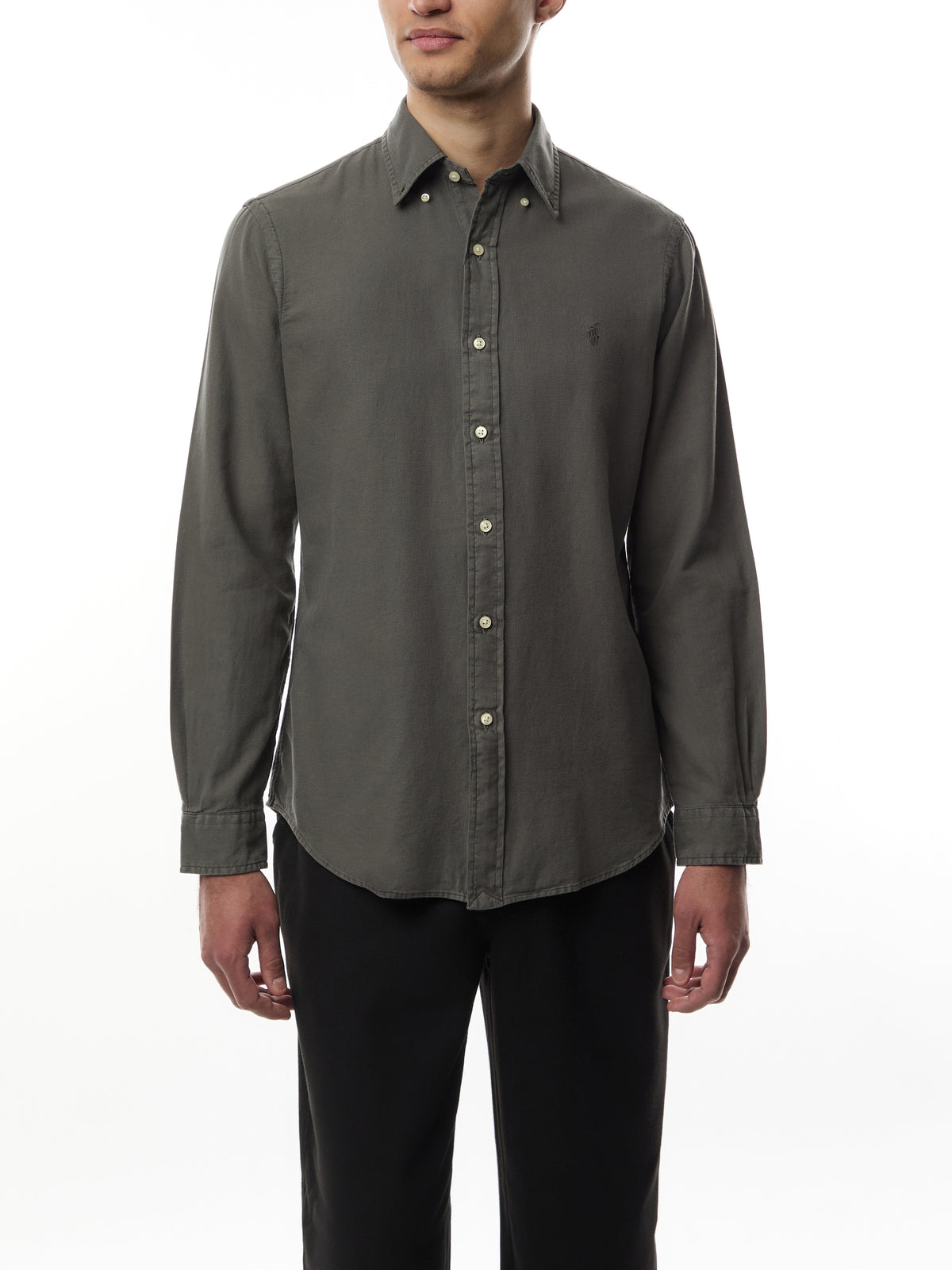 Custom Fit Garment Dyed Dobby Shirt
