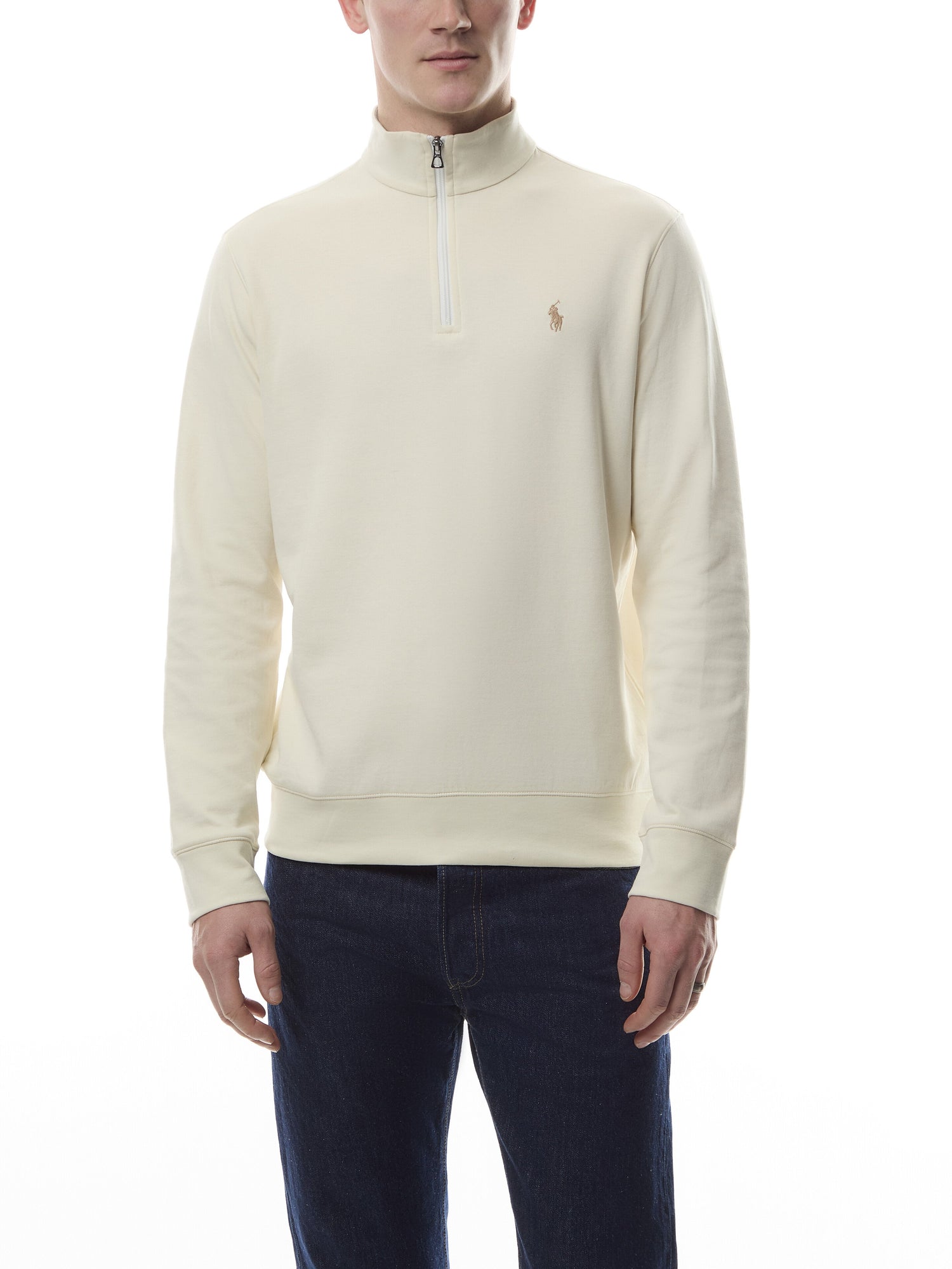 Double Knit Quarter Zip Sweatshirt