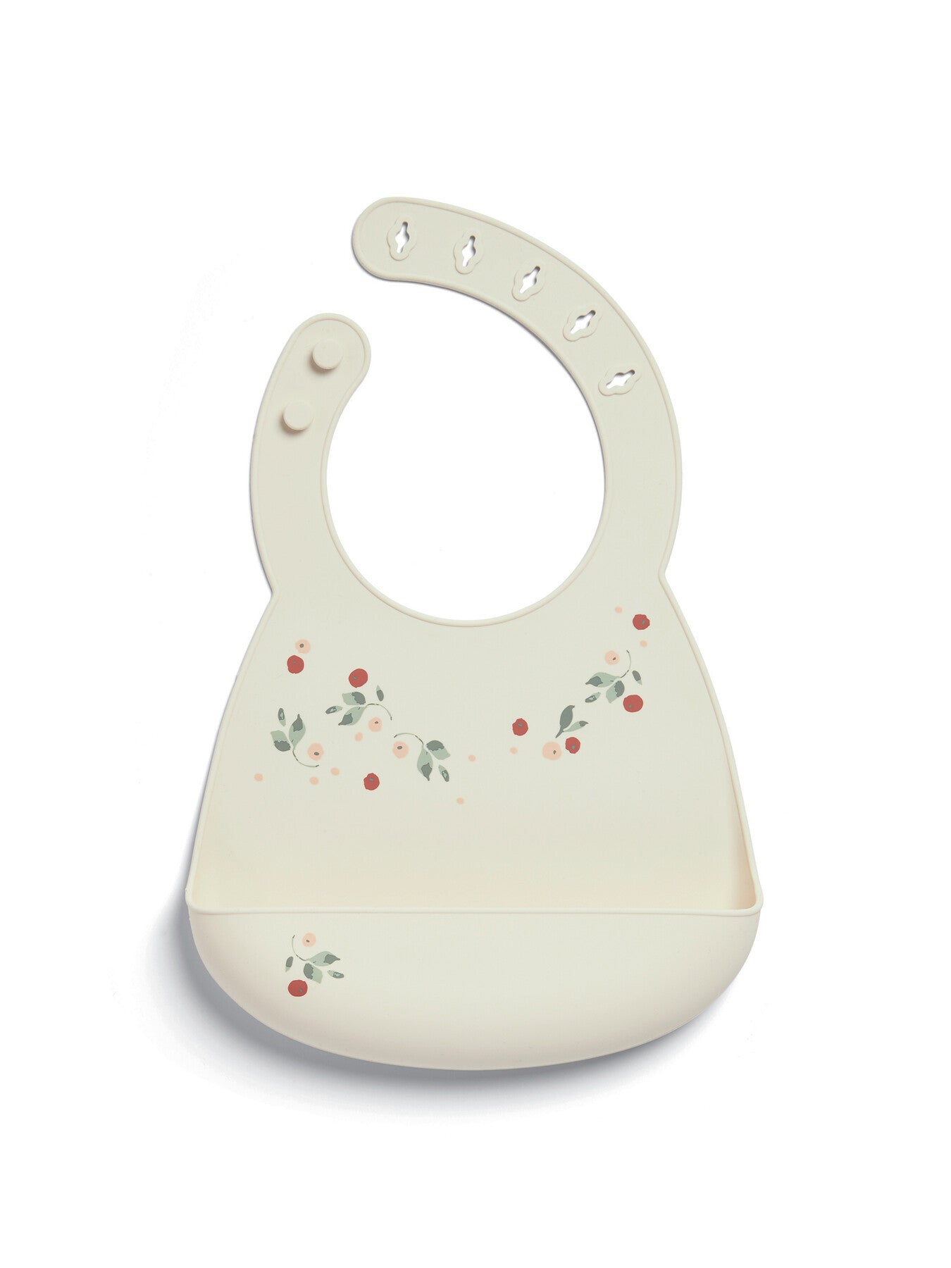 Silicone Bibs 2 Pack Floral Berry