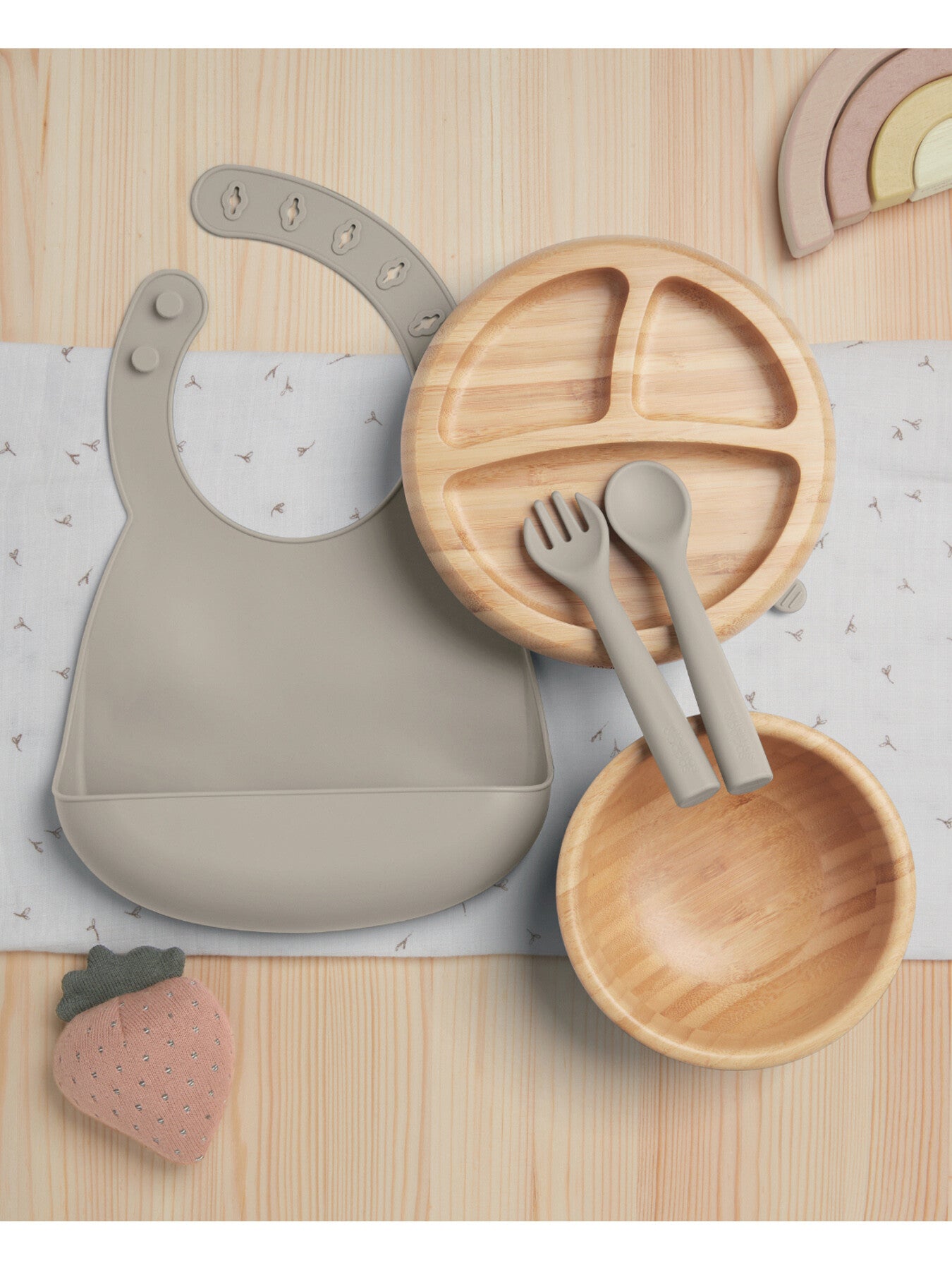 4PC Bamboo Weaning Starter Kit Truffle