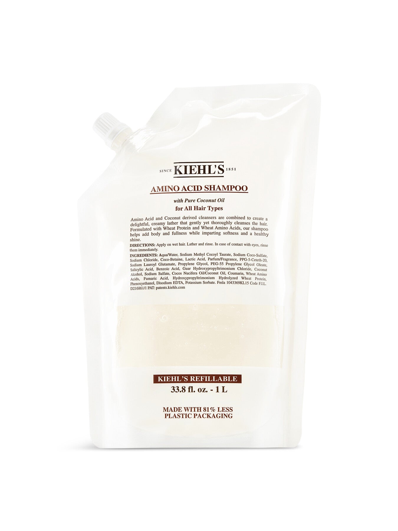 Amino Acid Shampoo Refill Pouch 1L