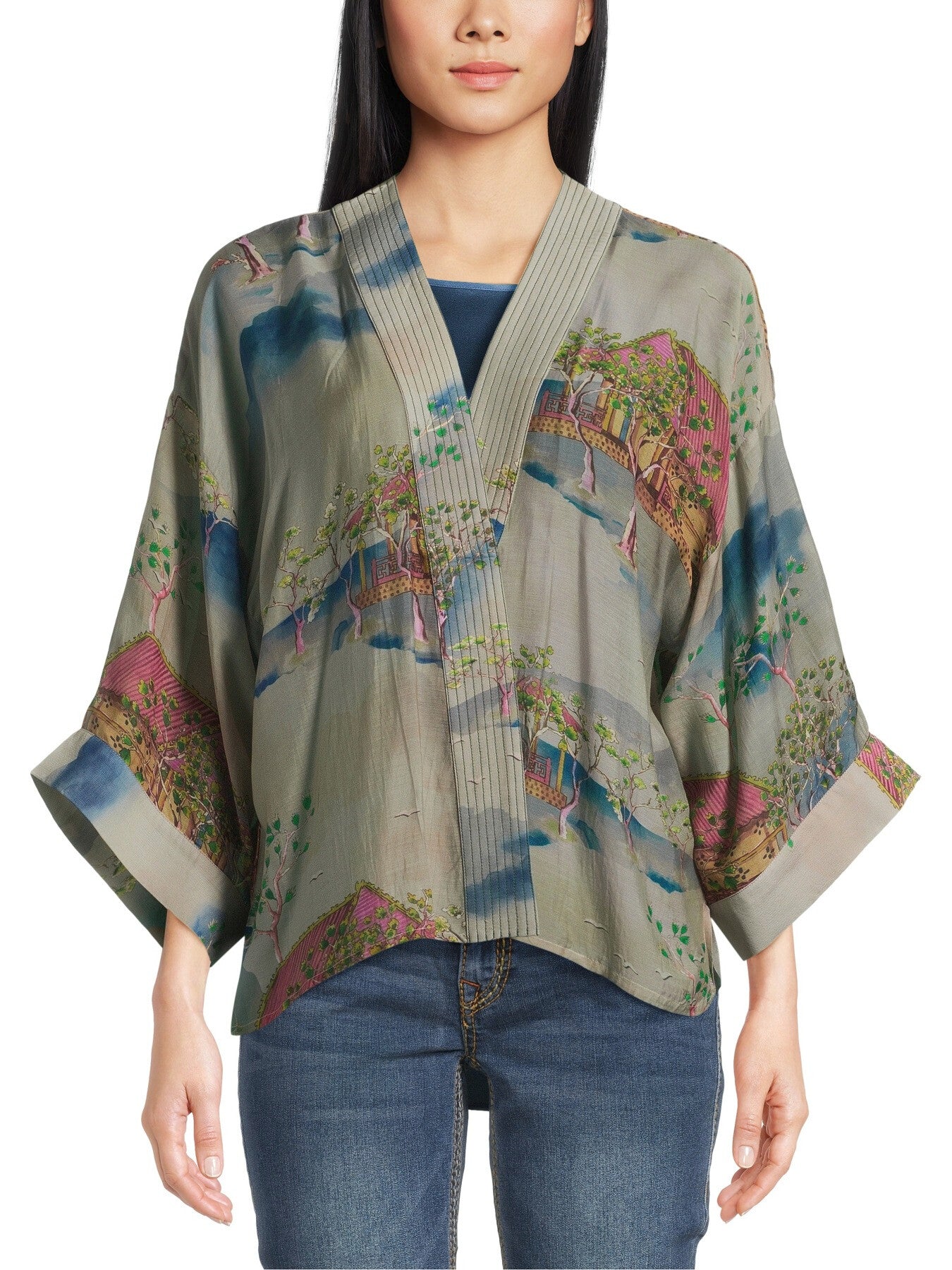 Oriental Landscape Kimono