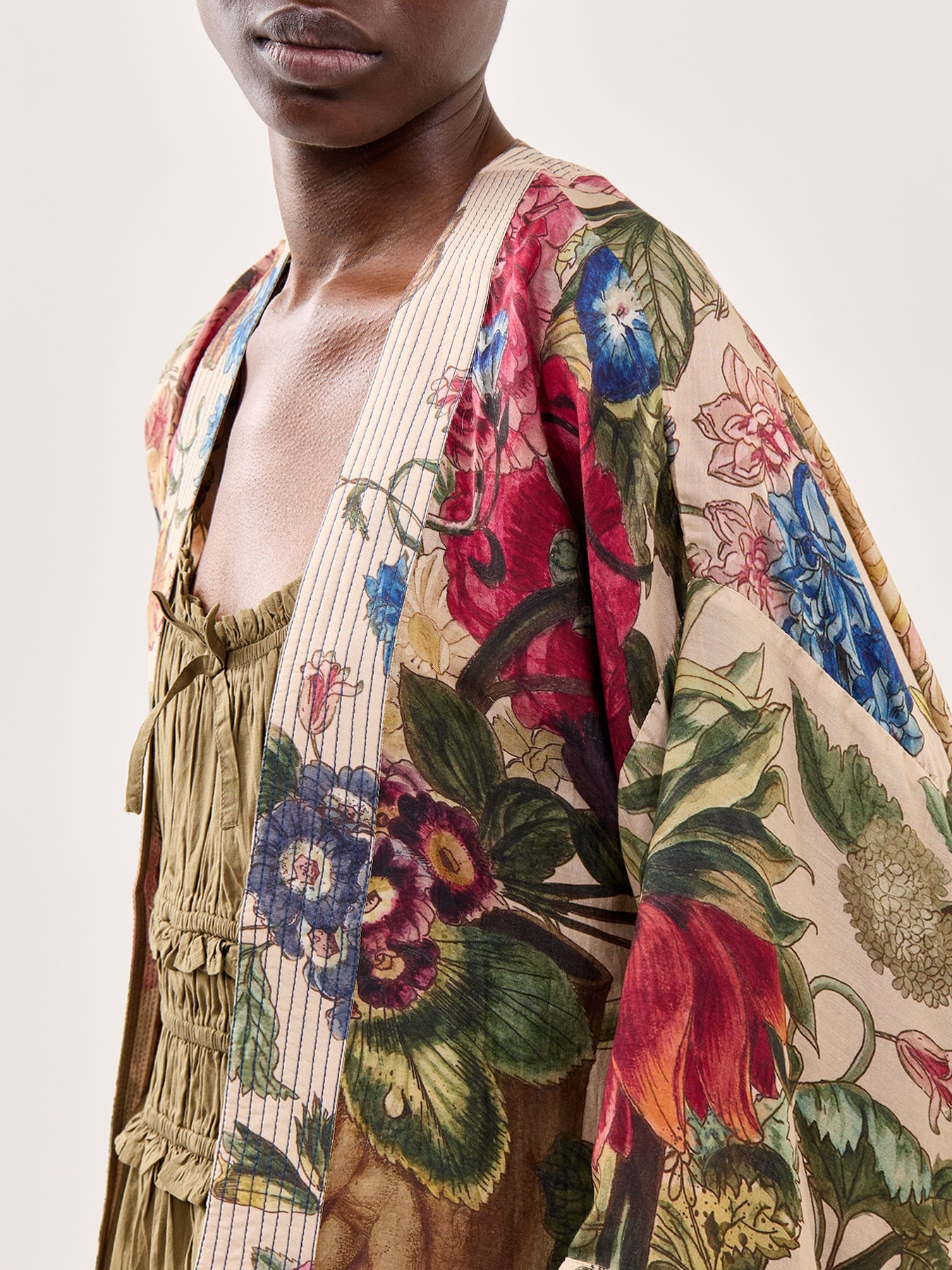 Short Kimono Primula Stone