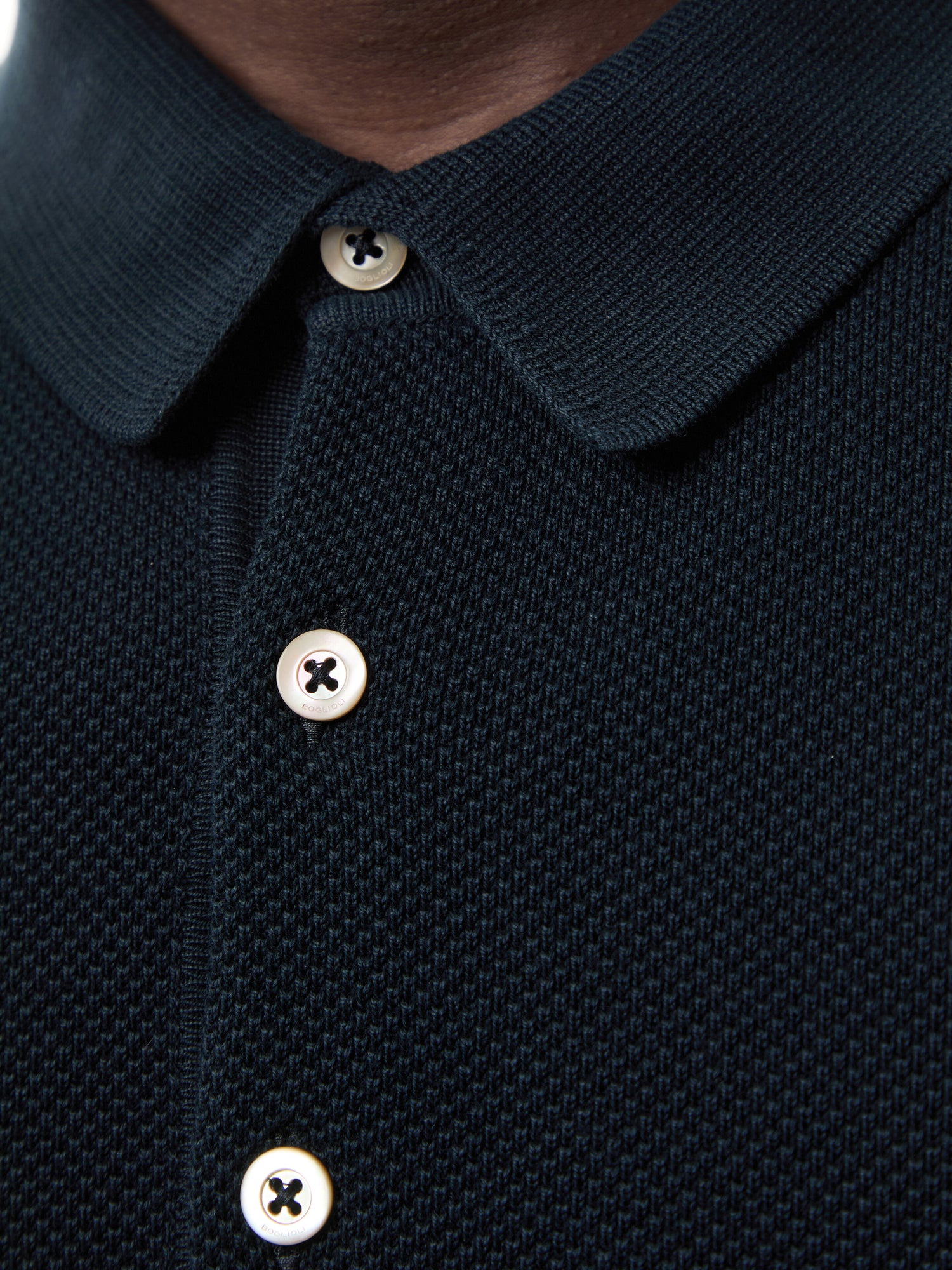 Texture Knitted Polo