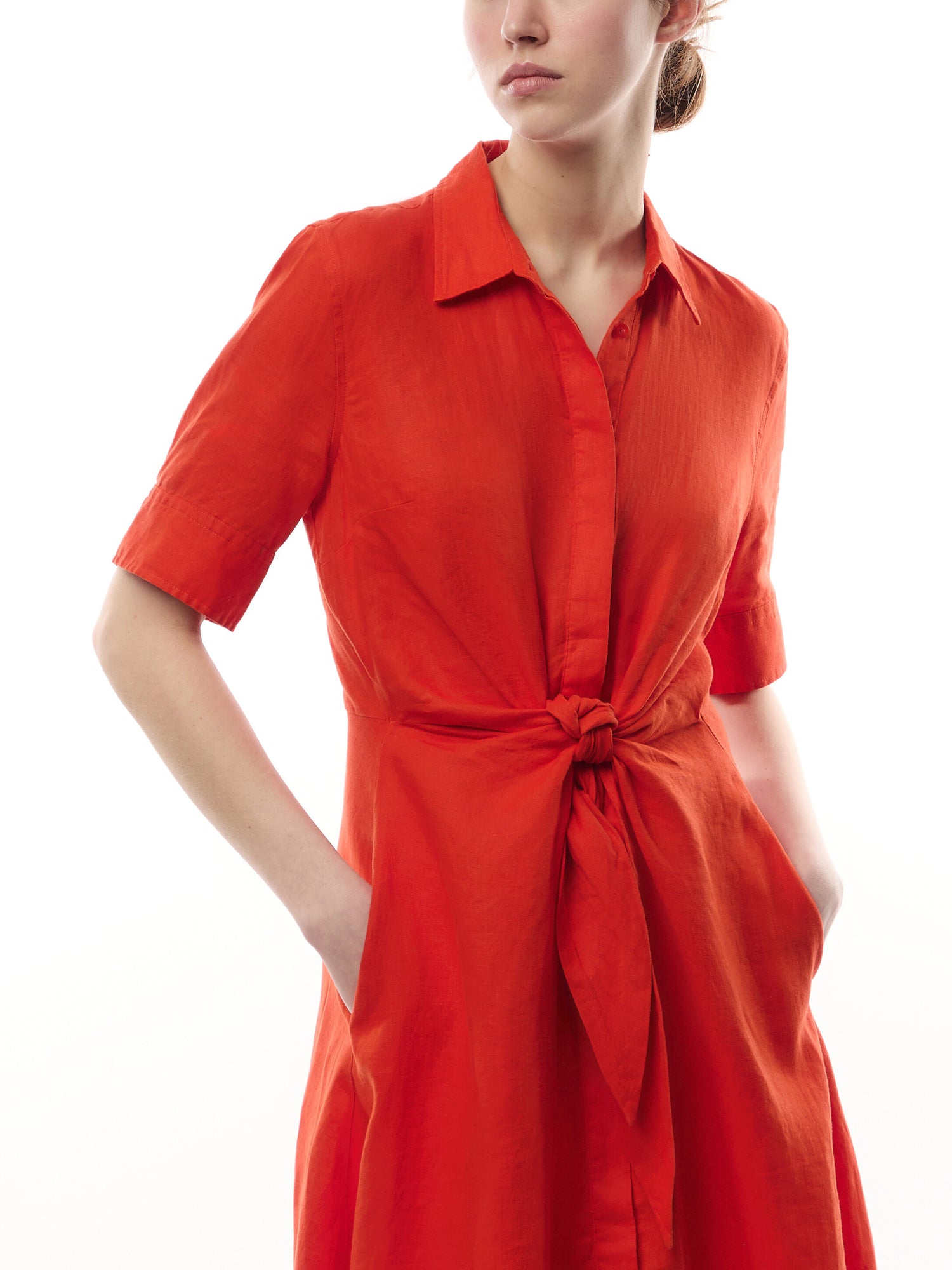 Wakana Elbow Sleeve Day Dress