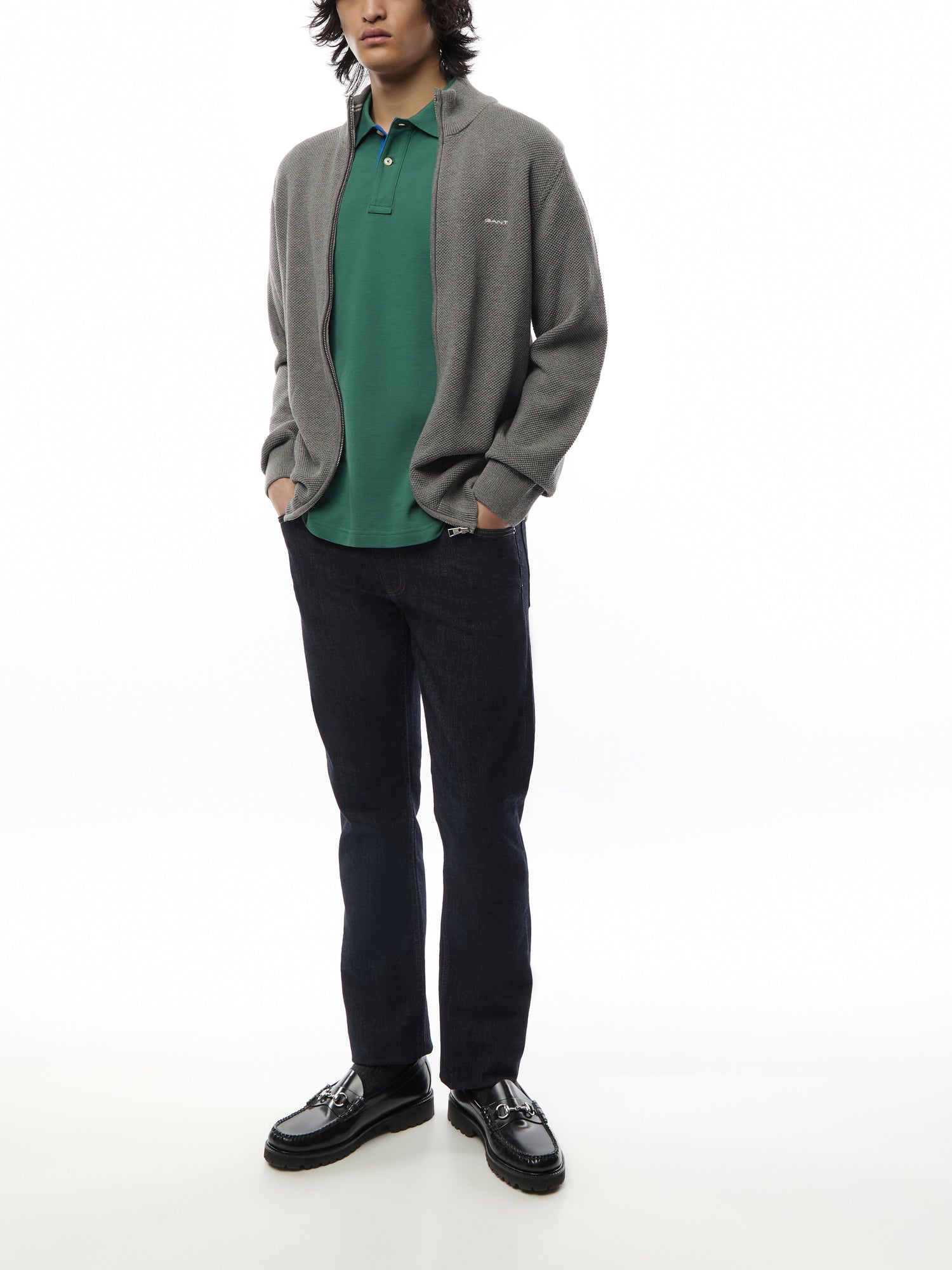 Contrast Piqué Polo Shirt