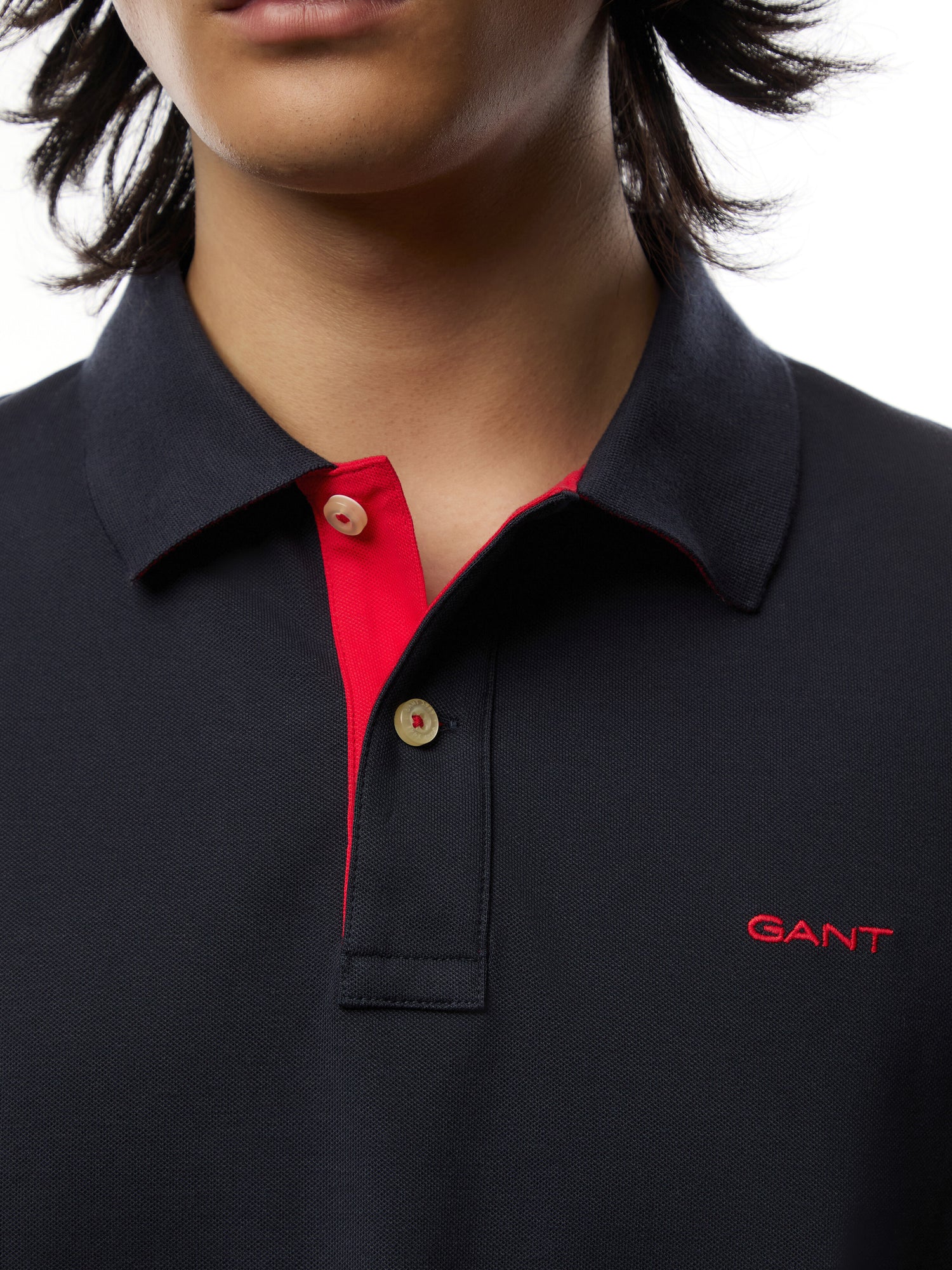 Contrast Piqué Polo Shirt