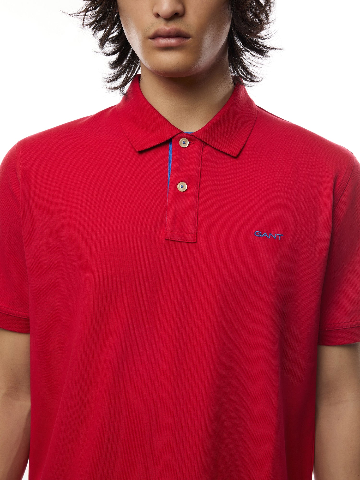 Contrast Piqué Polo Shirt