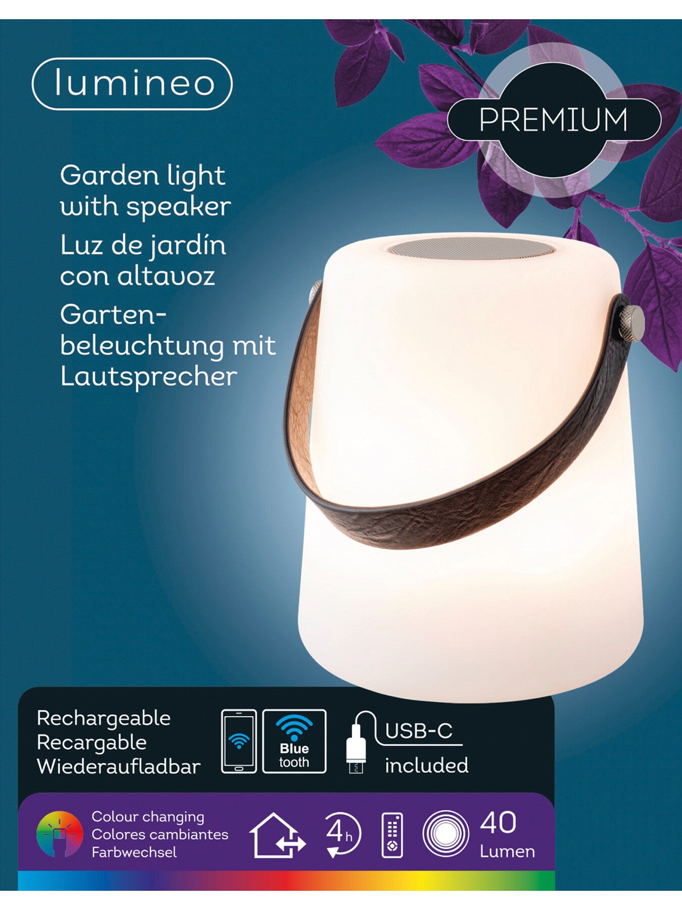 Outdoor Colour Changing Speaker