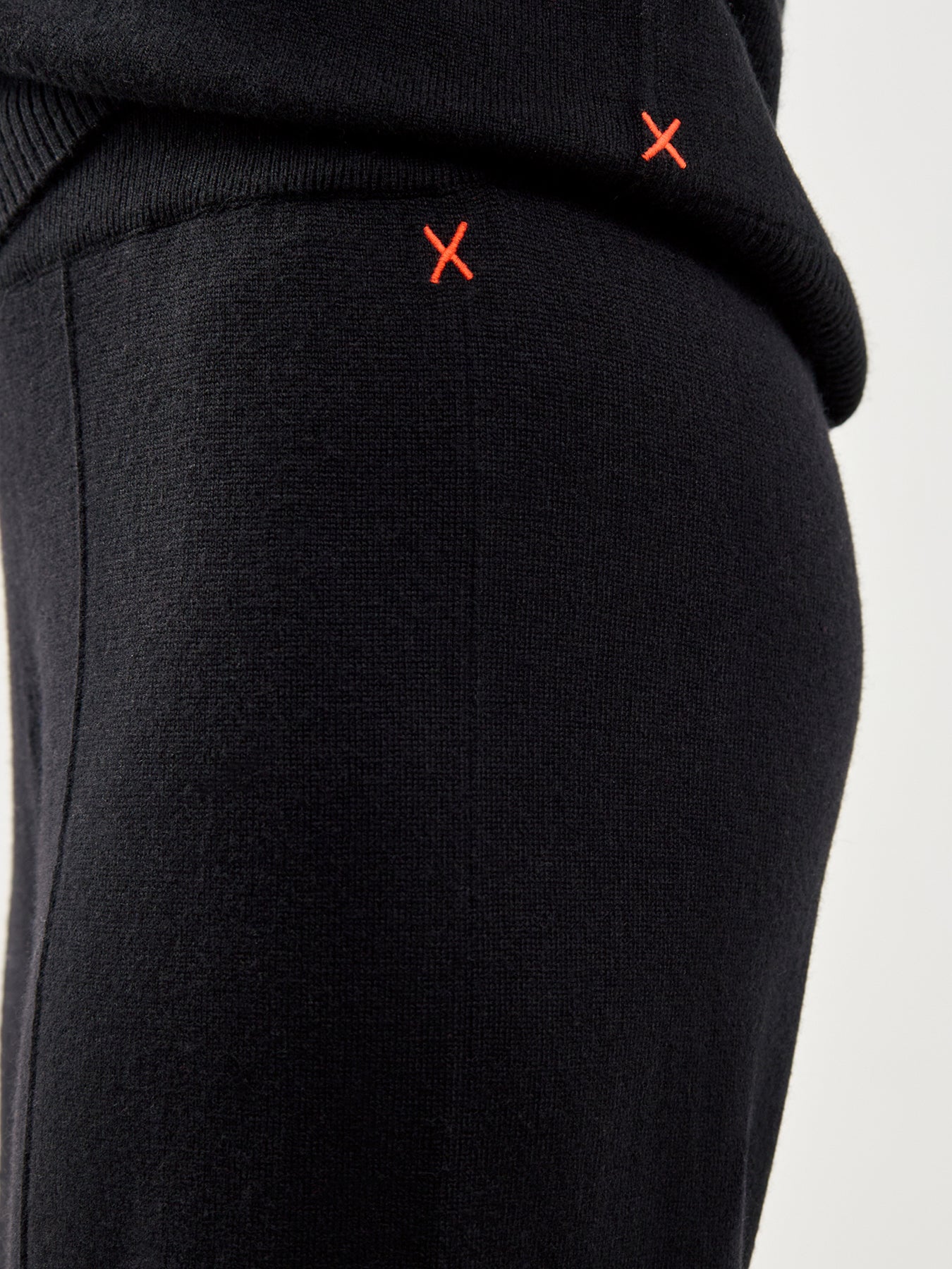 Wide Leg Track Pant Black