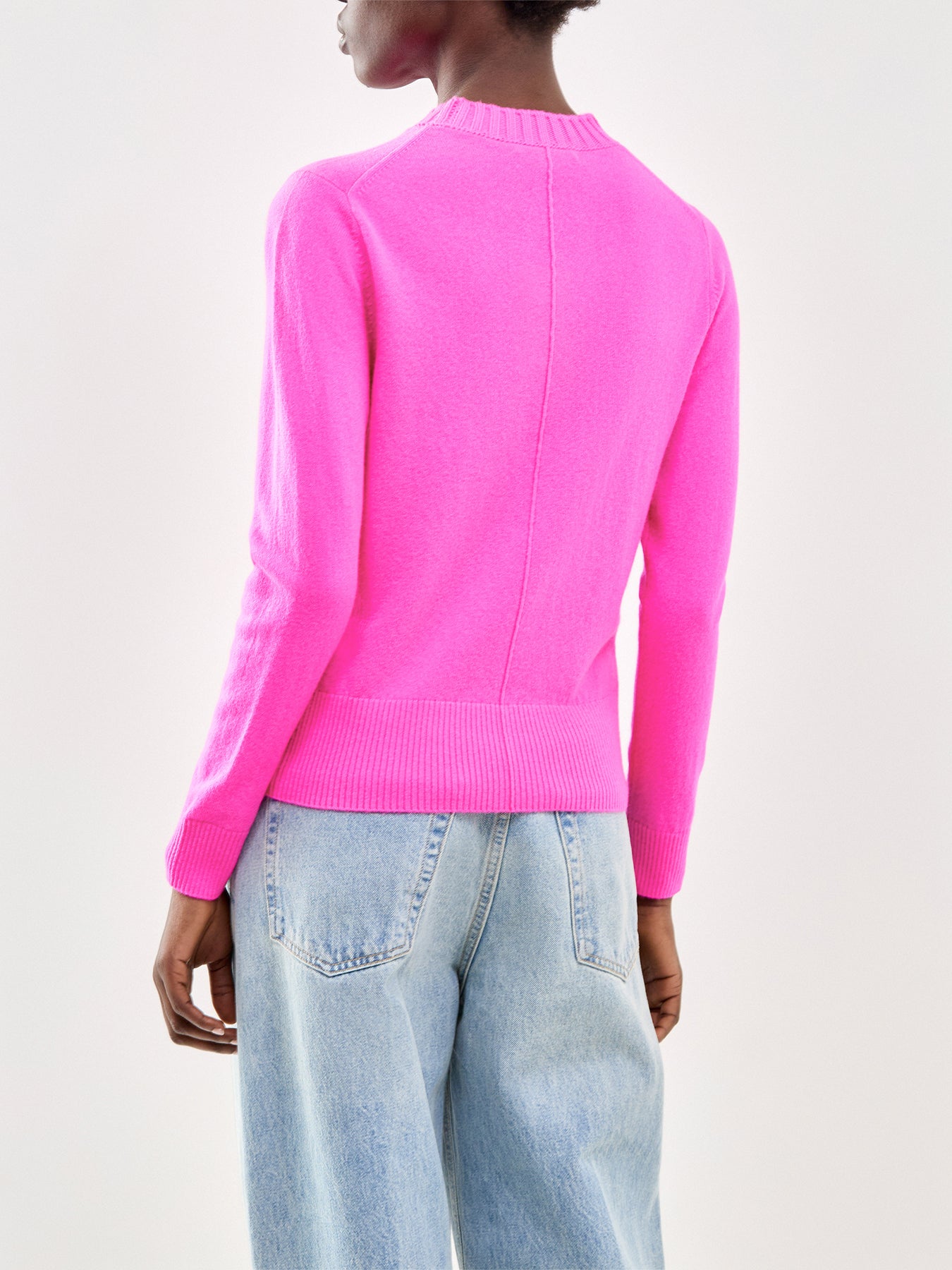 Cropped Sporty Sweater Pink