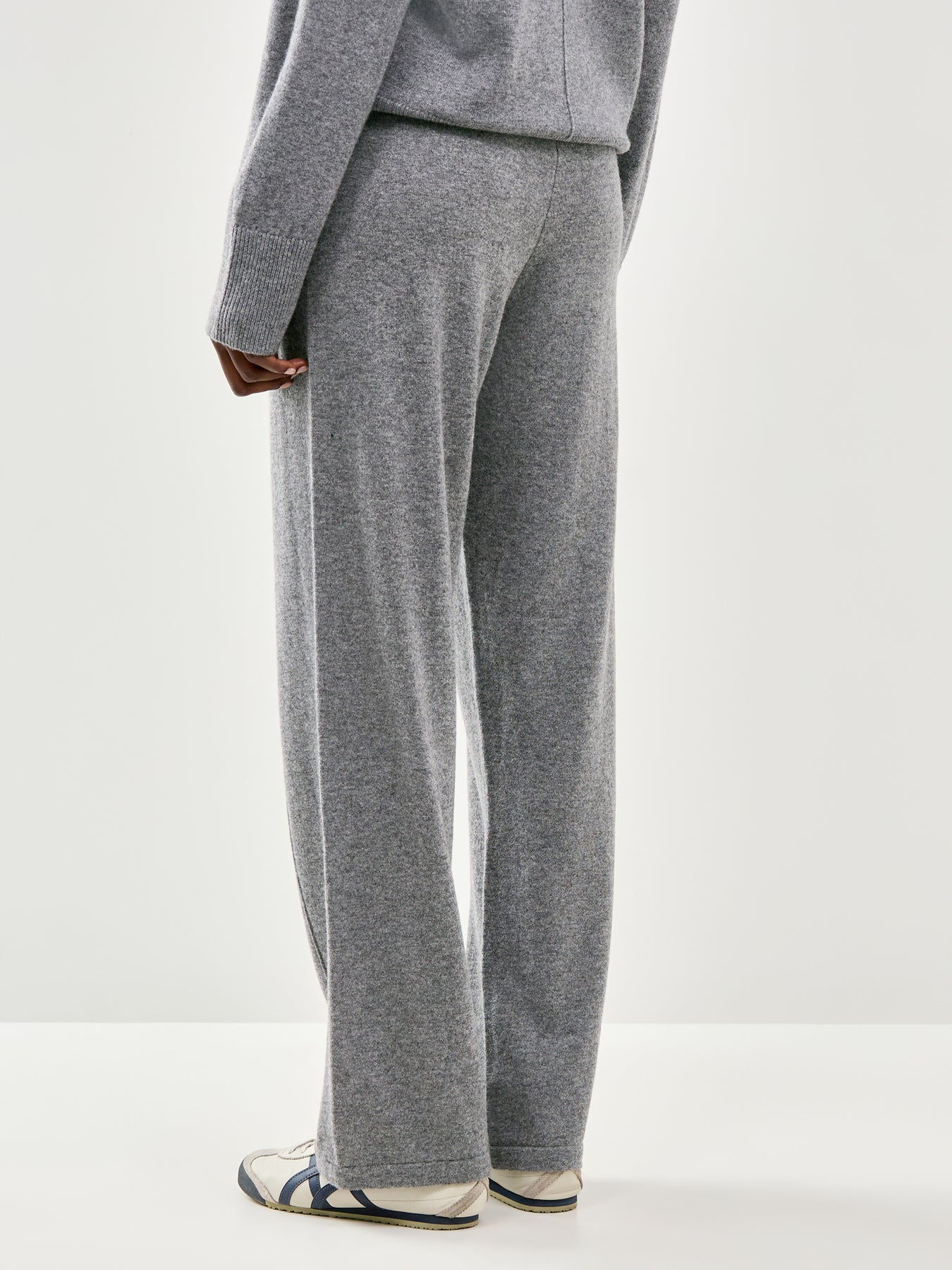 Wide Leg Track Pant Grey