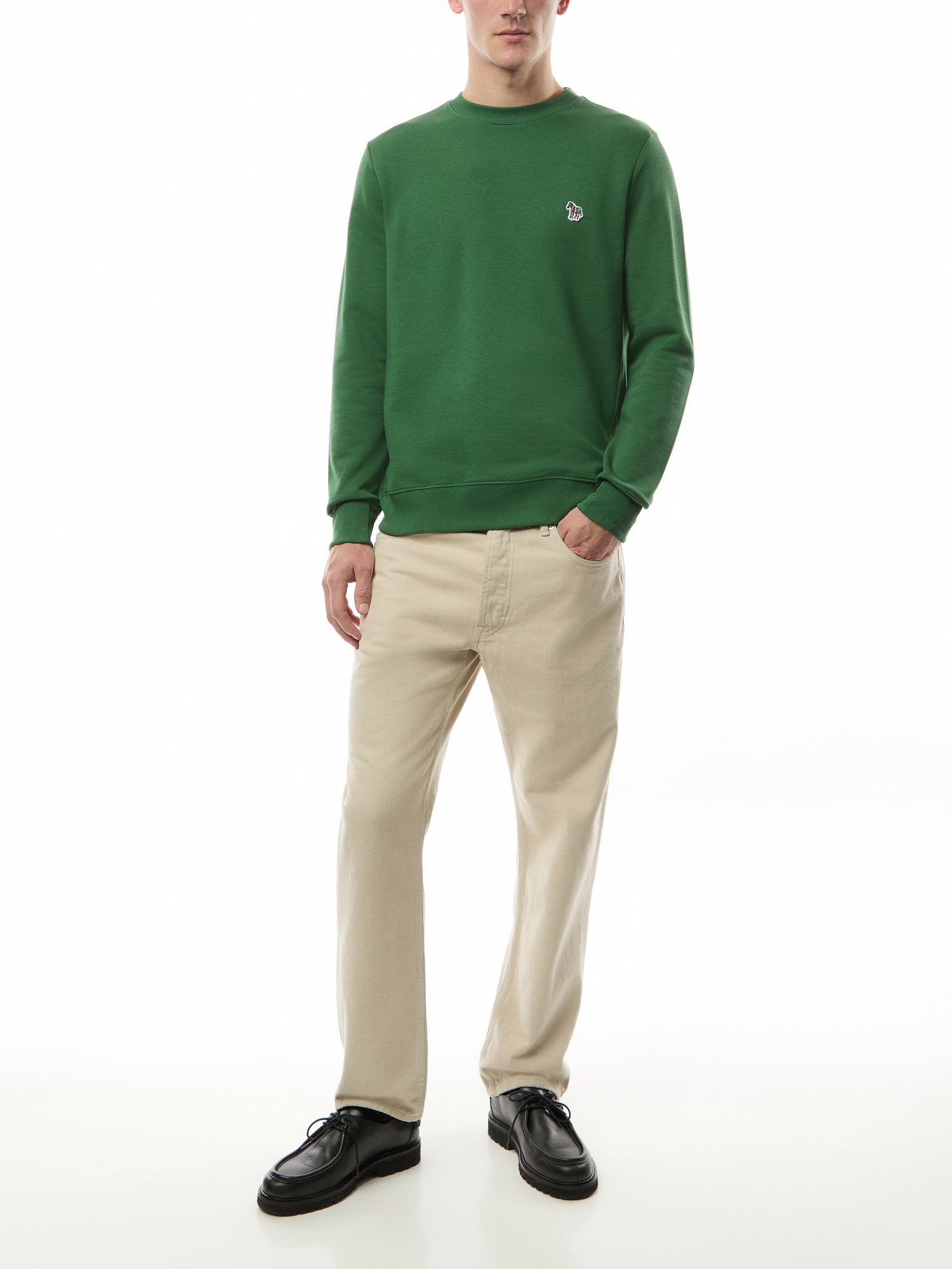Zebra Logo Organic Cotton Sweatshirt