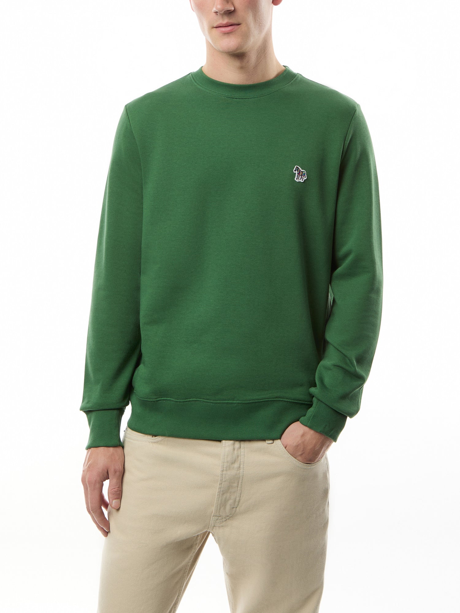 Zebra Logo Organic Cotton Sweatshirt