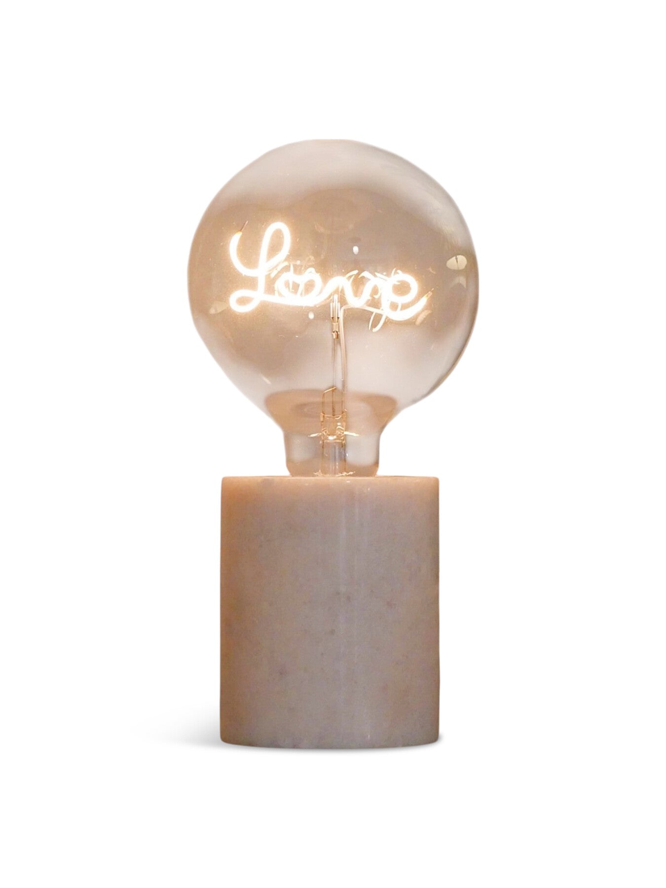 Love White Screw Down Bulb