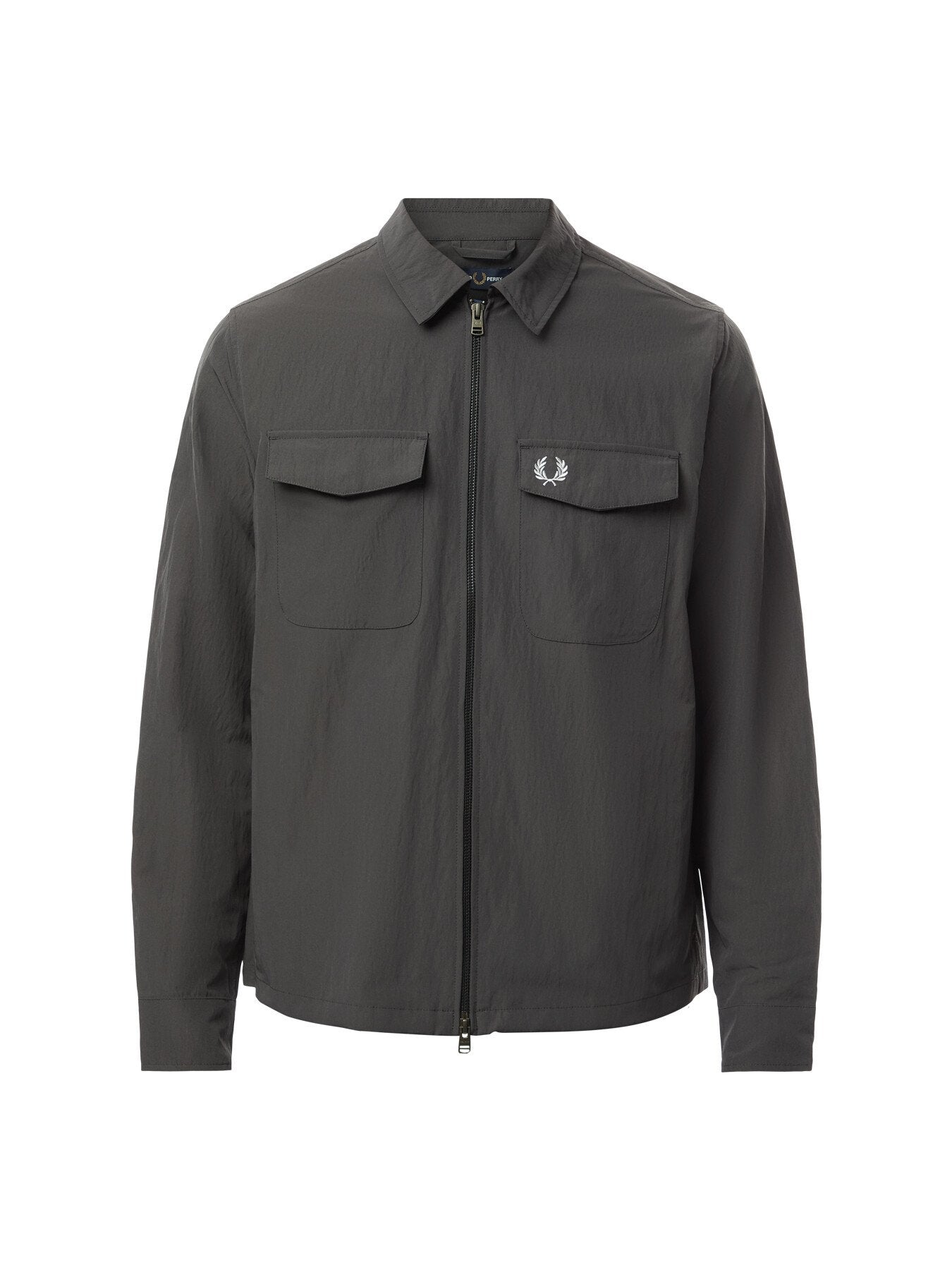 Textured Zip Through Overshirt