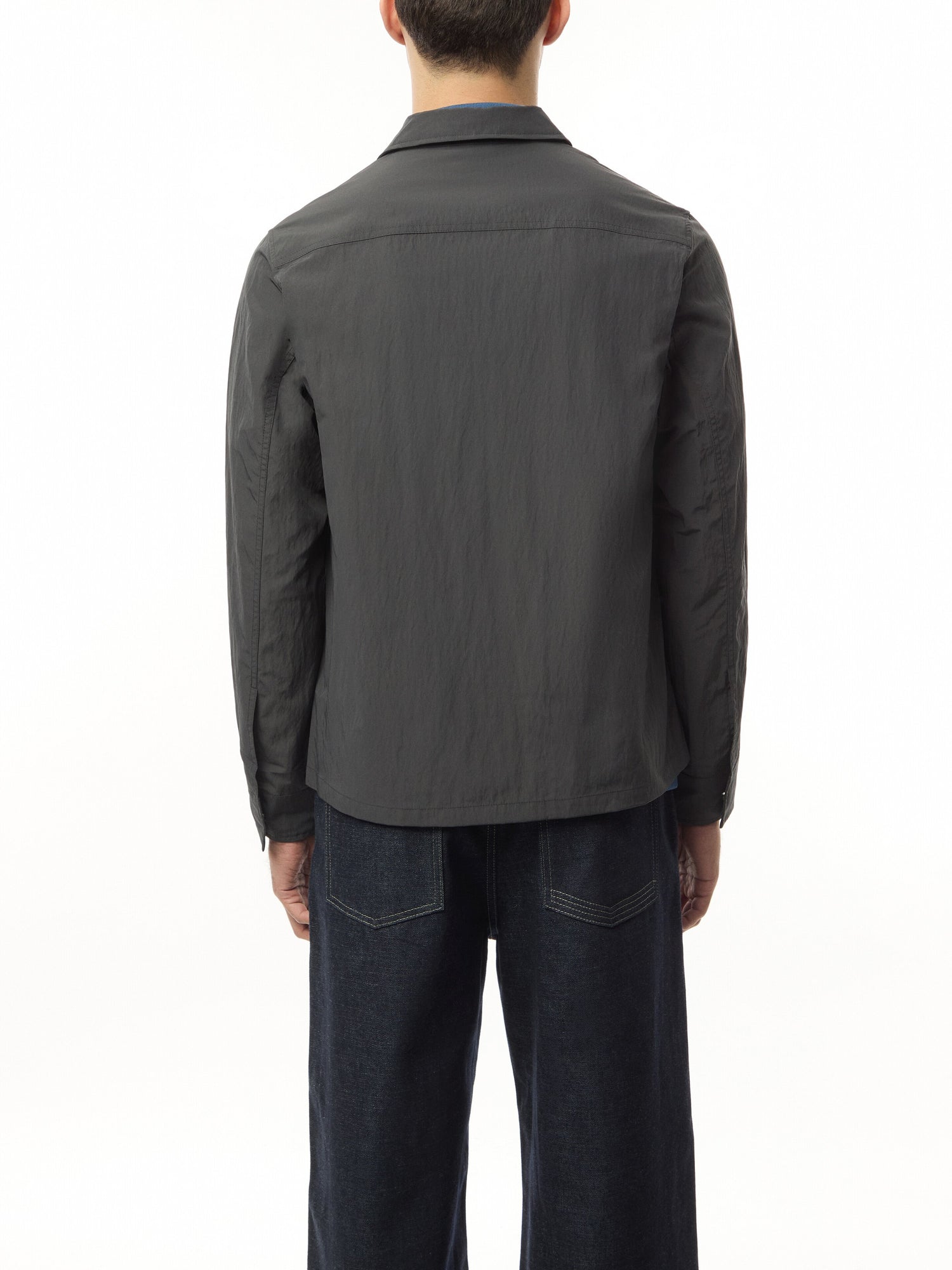 Textured Zip Through Overshirt