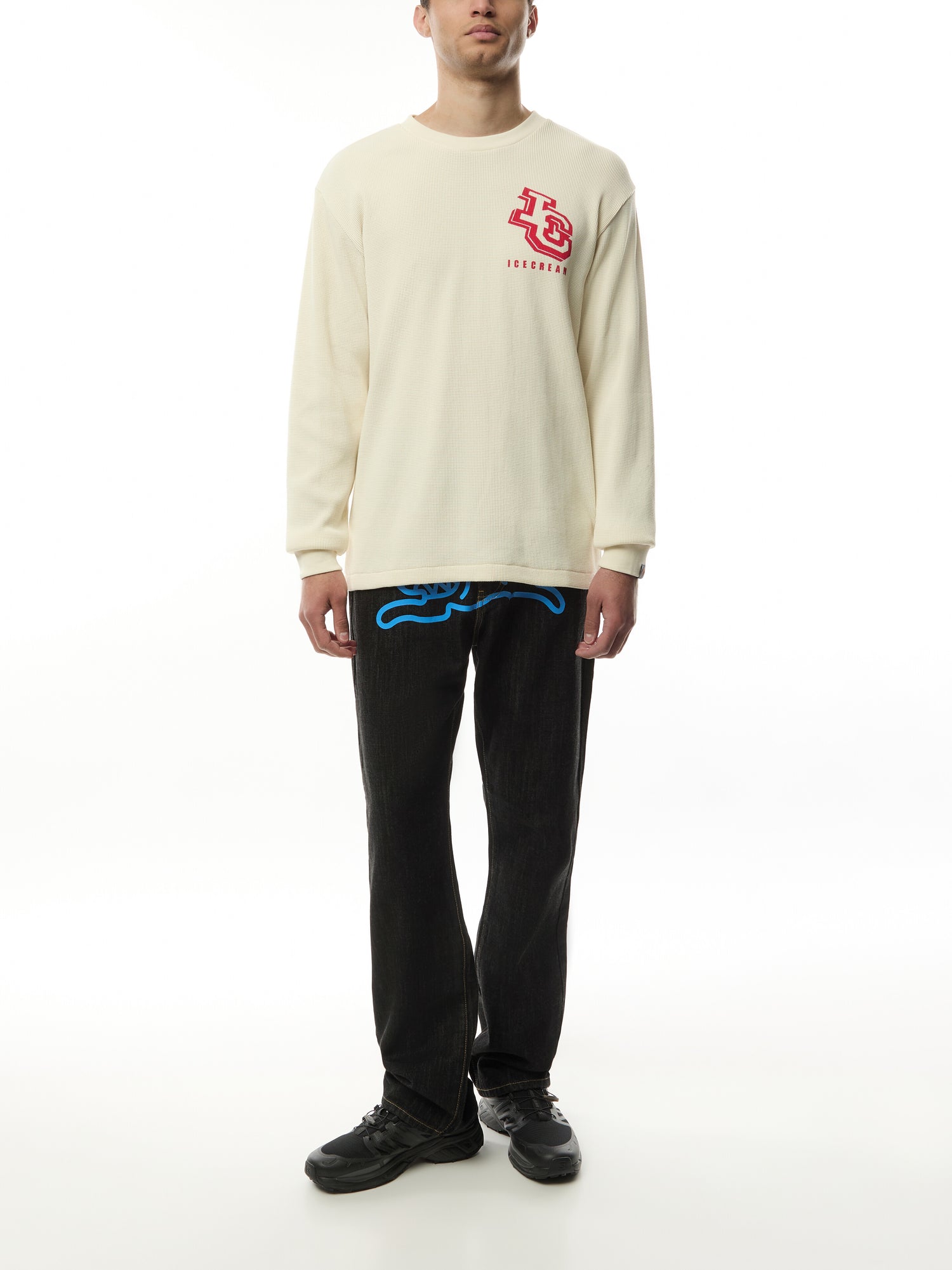 Waffle Long Sleeve Crewneck T-Shirt