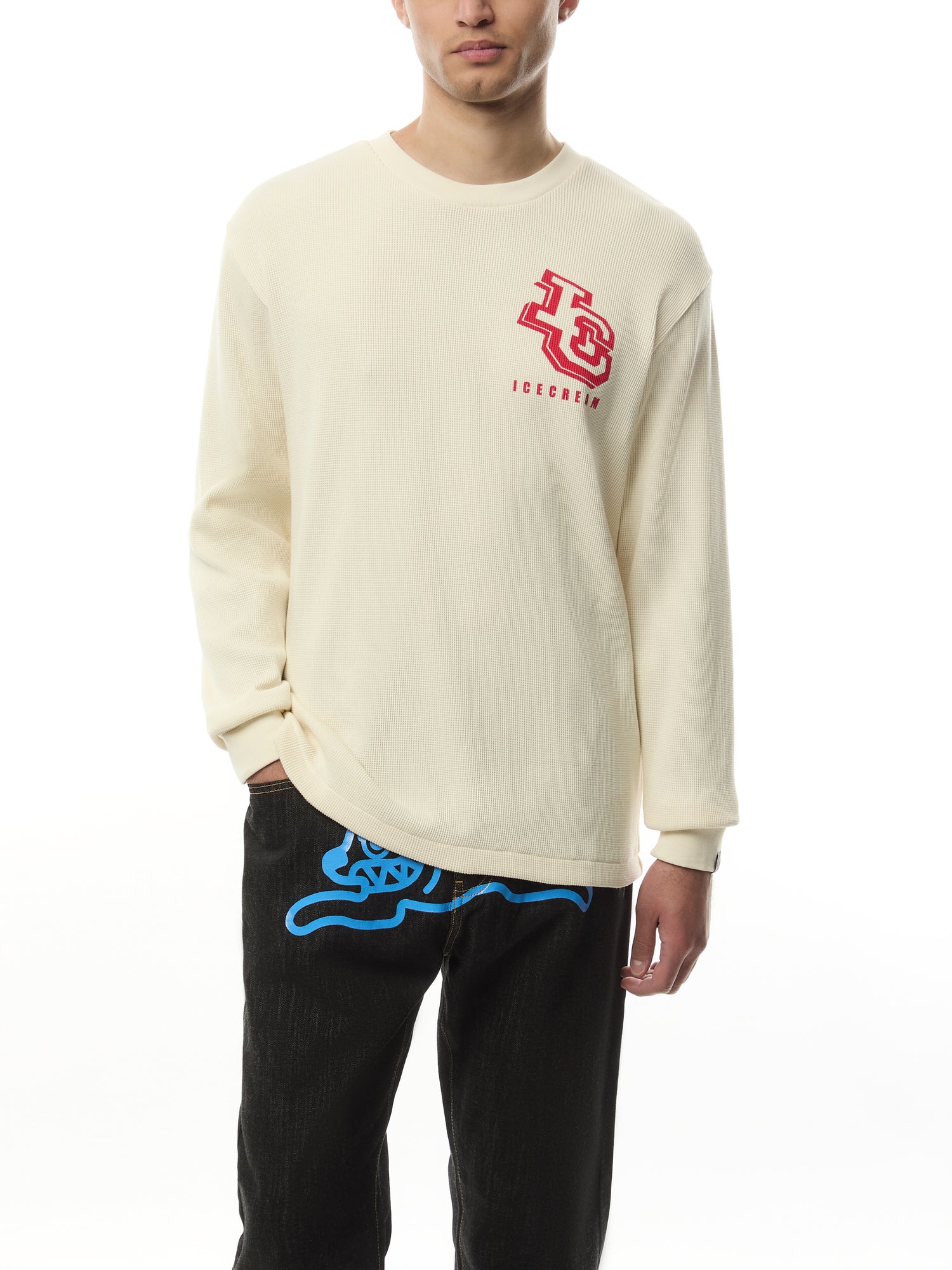 Waffle Long Sleeve Crewneck T-Shirt