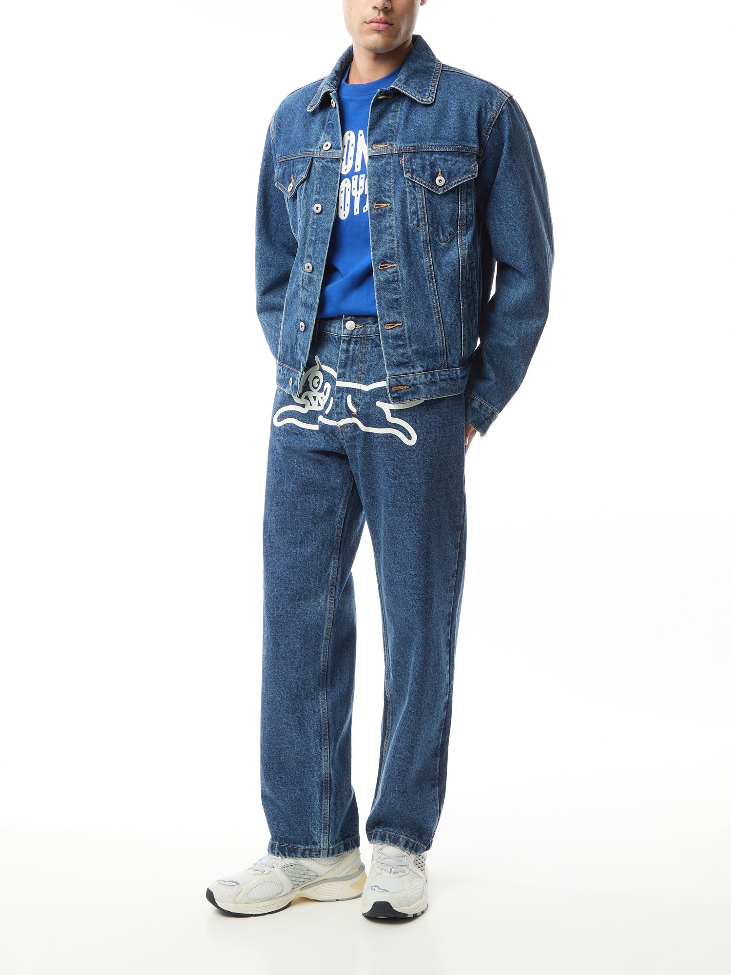 Running Dog Double Scoop Denim Pant