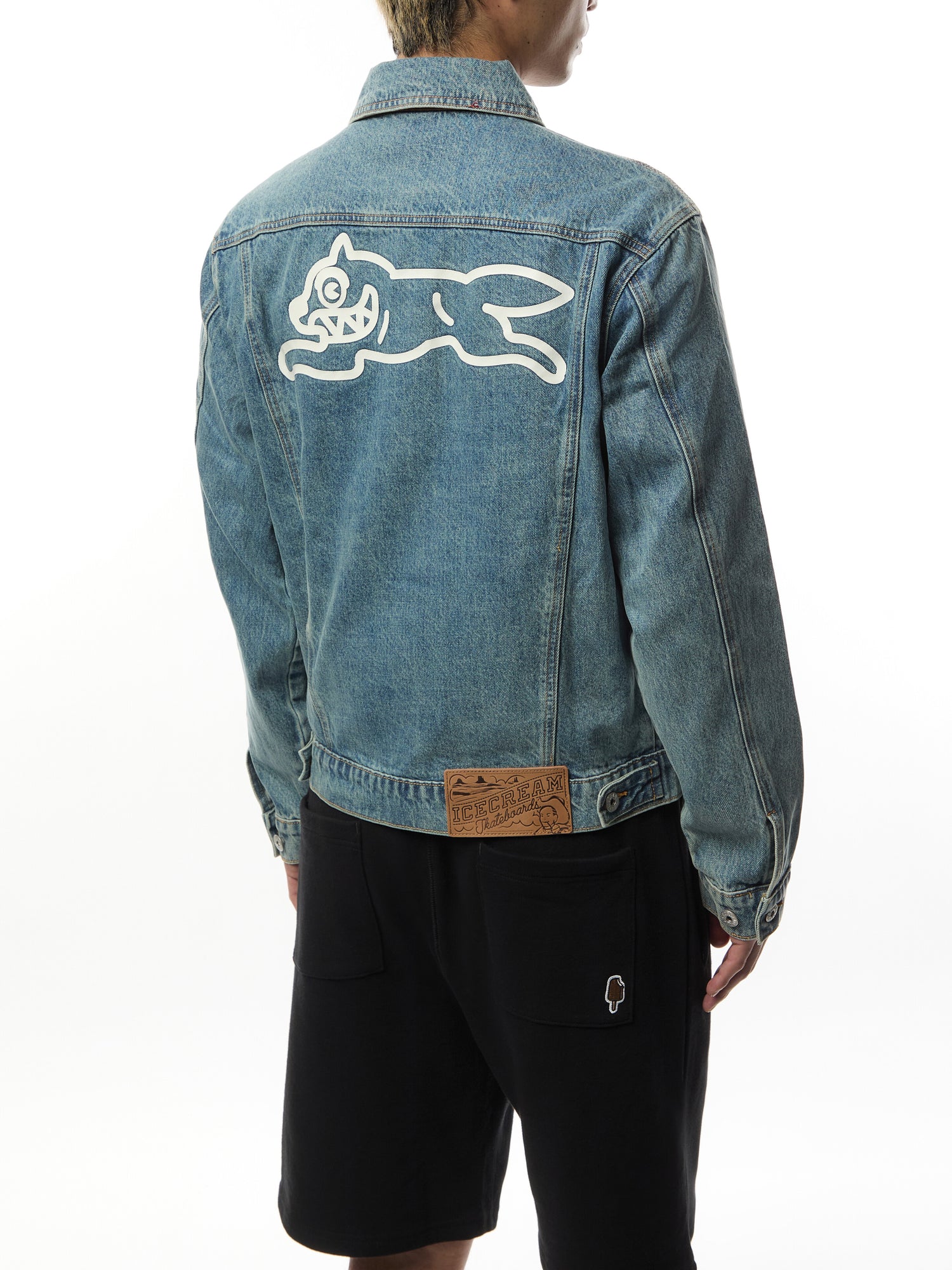 Check Lined Denim Trucker Jacket