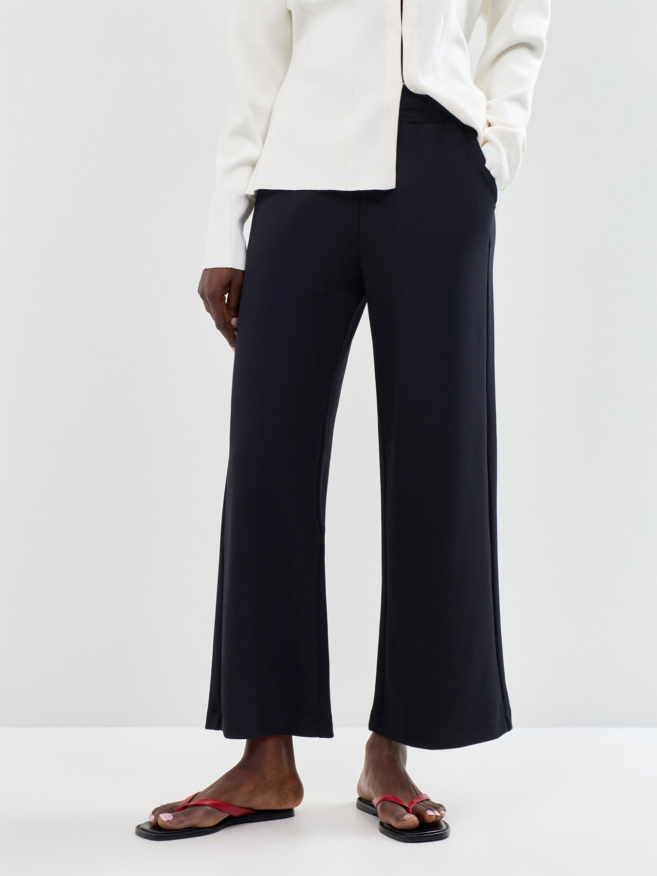 Banu Wide Leg Trousers Black