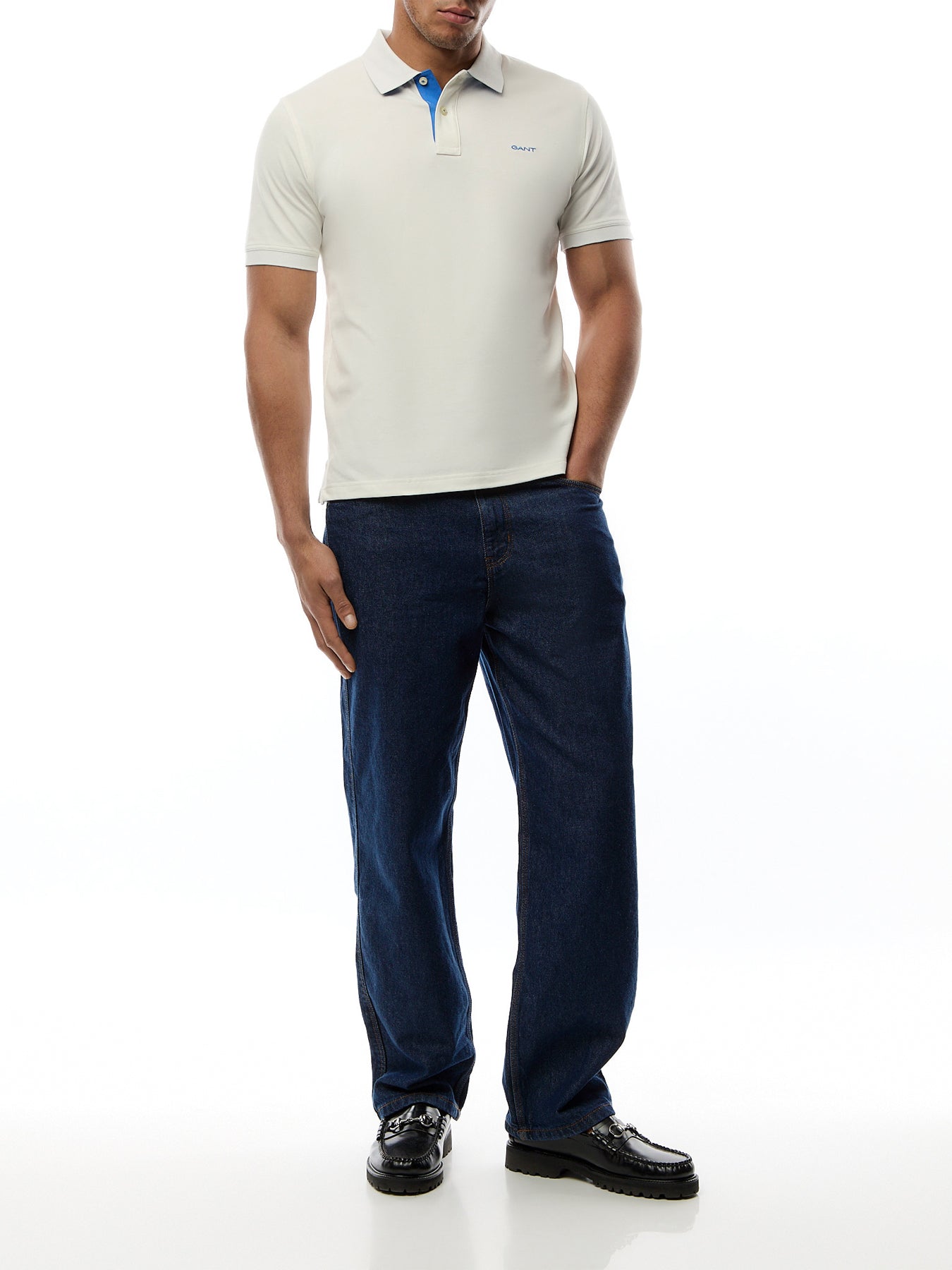 Contrast Piqué Polo Shirt