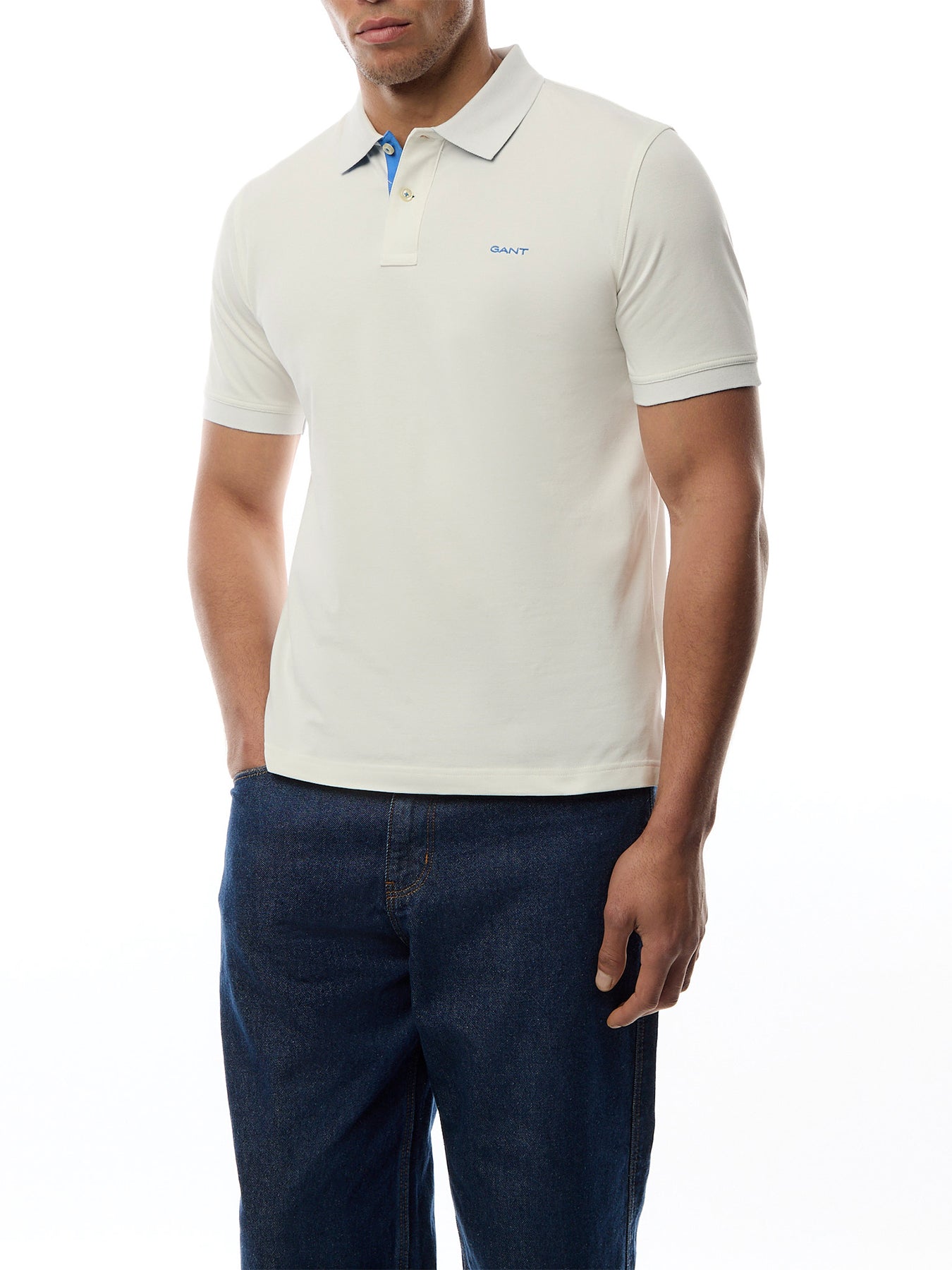 Contrast Piqué Polo Shirt