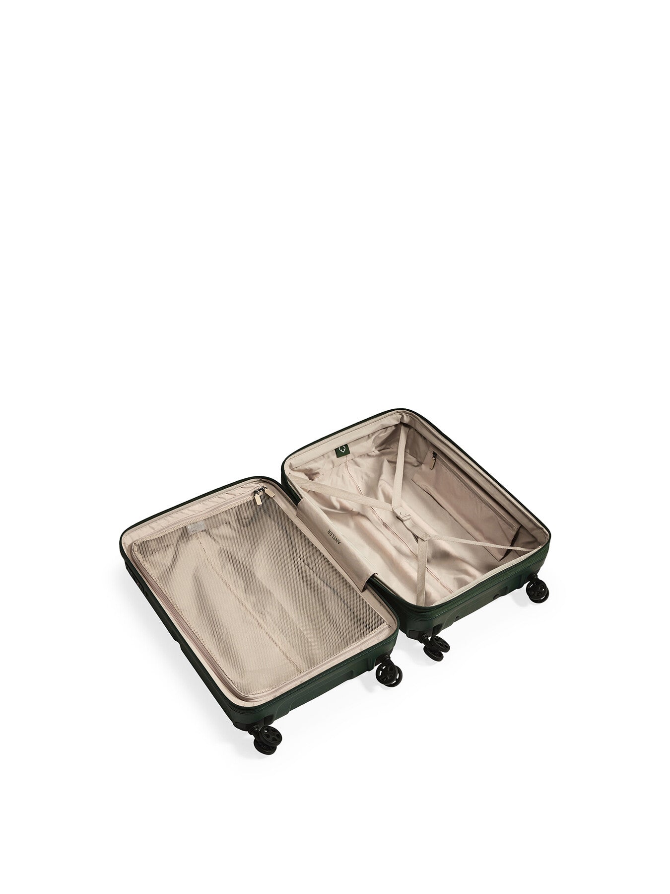 Single Stripe 68cm Medium Suitcase green