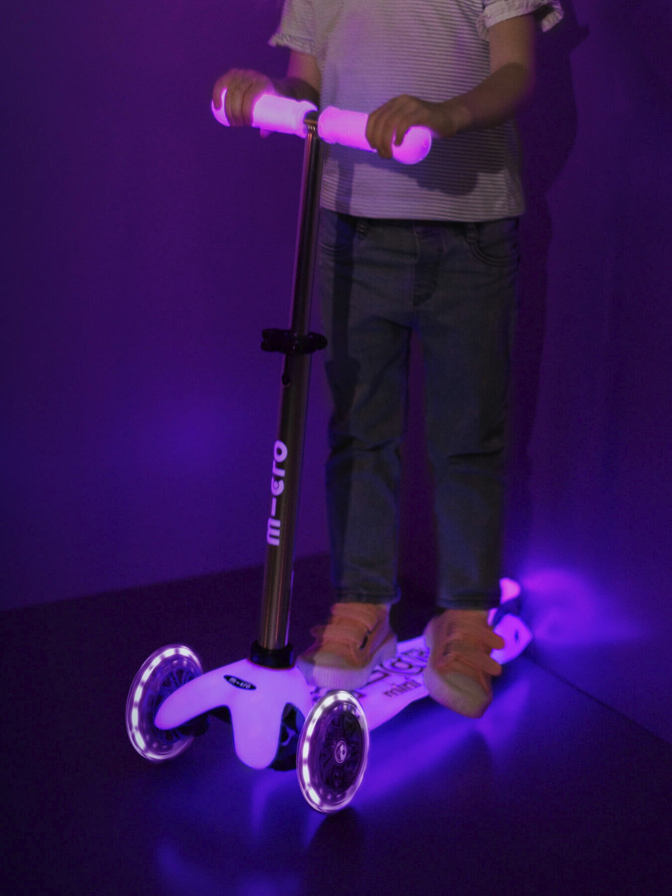 Kids' Mini Glow LED Scooter Pink