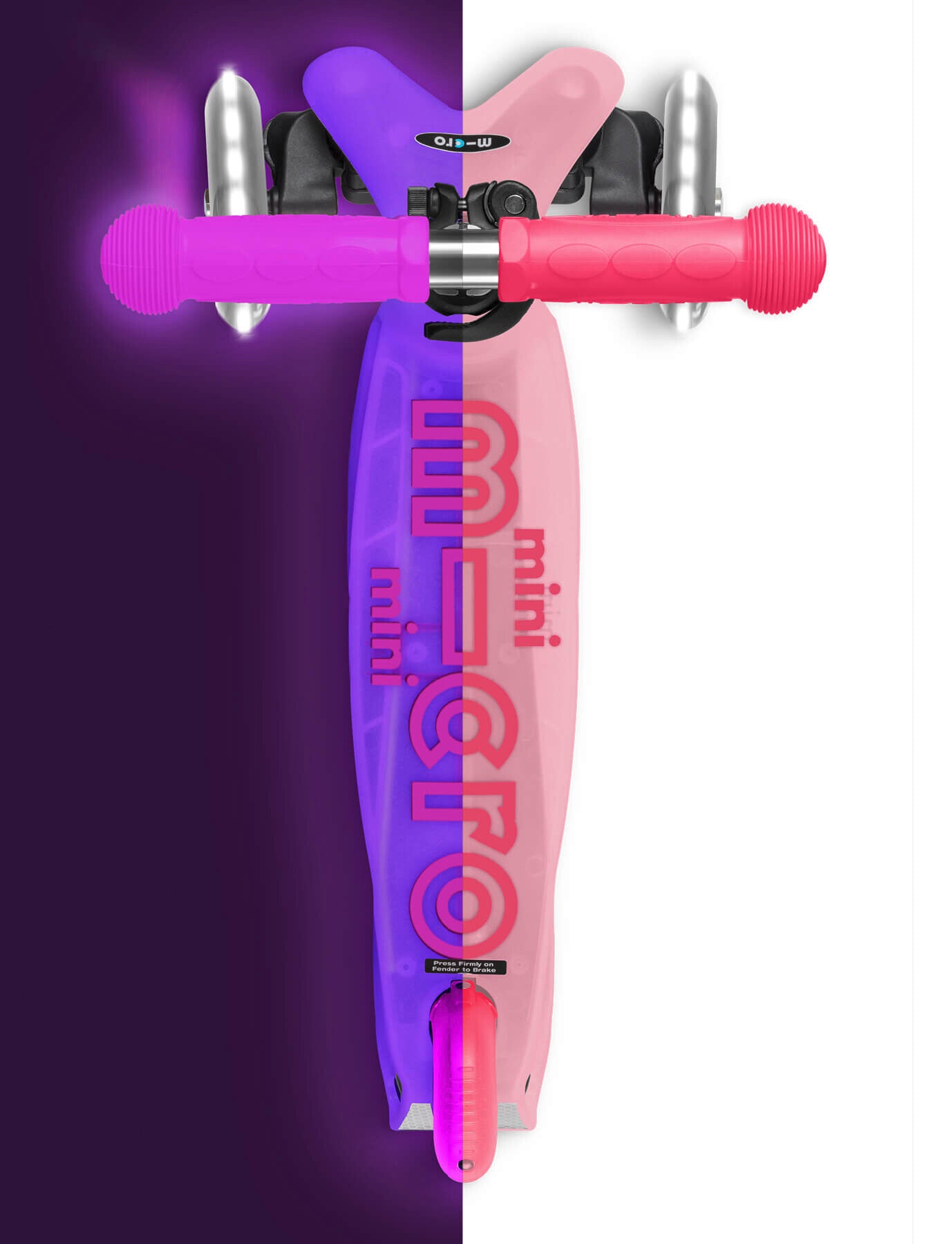 Kids' Mini Glow LED Scooter Pink