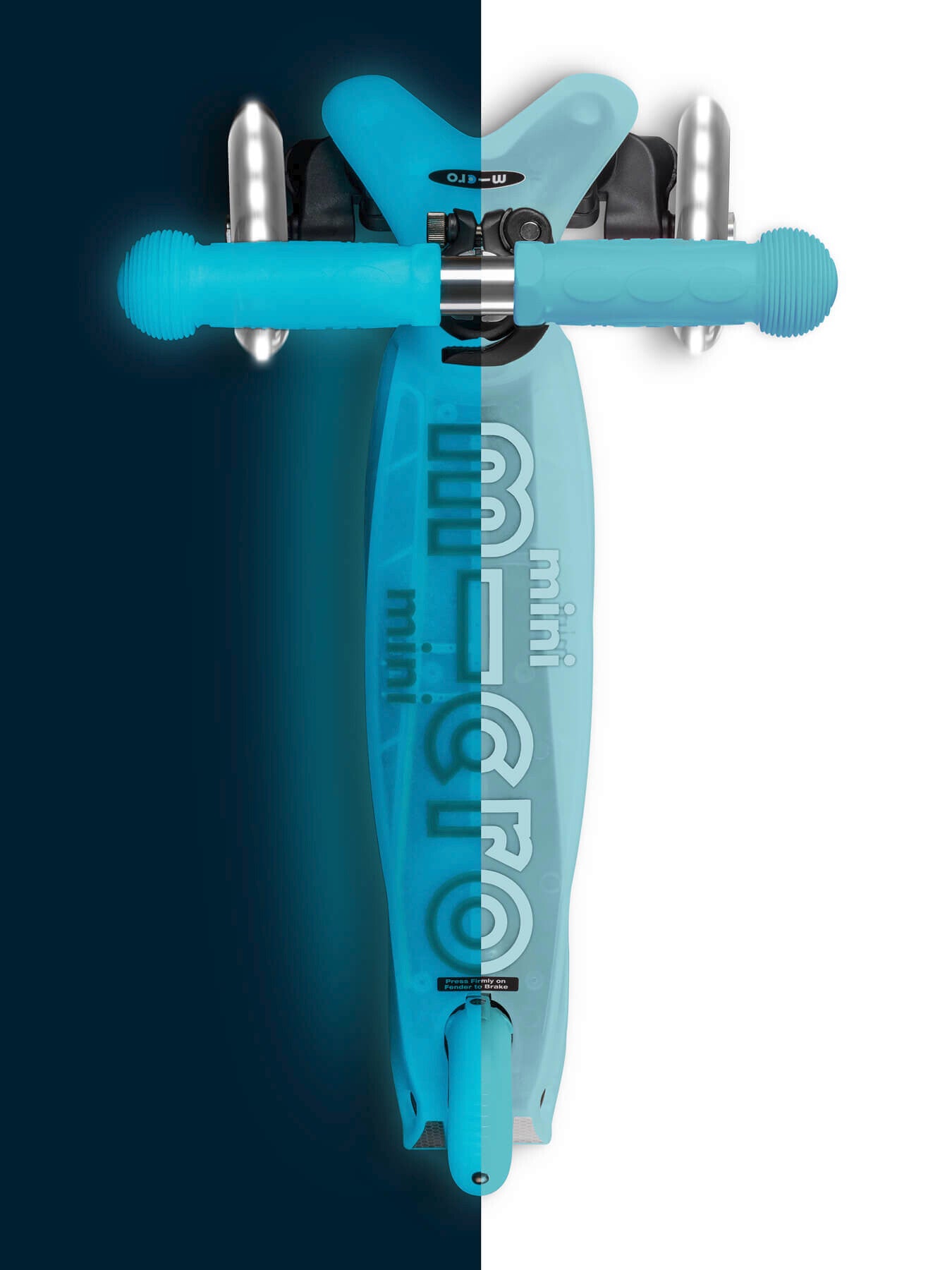 Kids' Mini Glow LED Scooter Blue