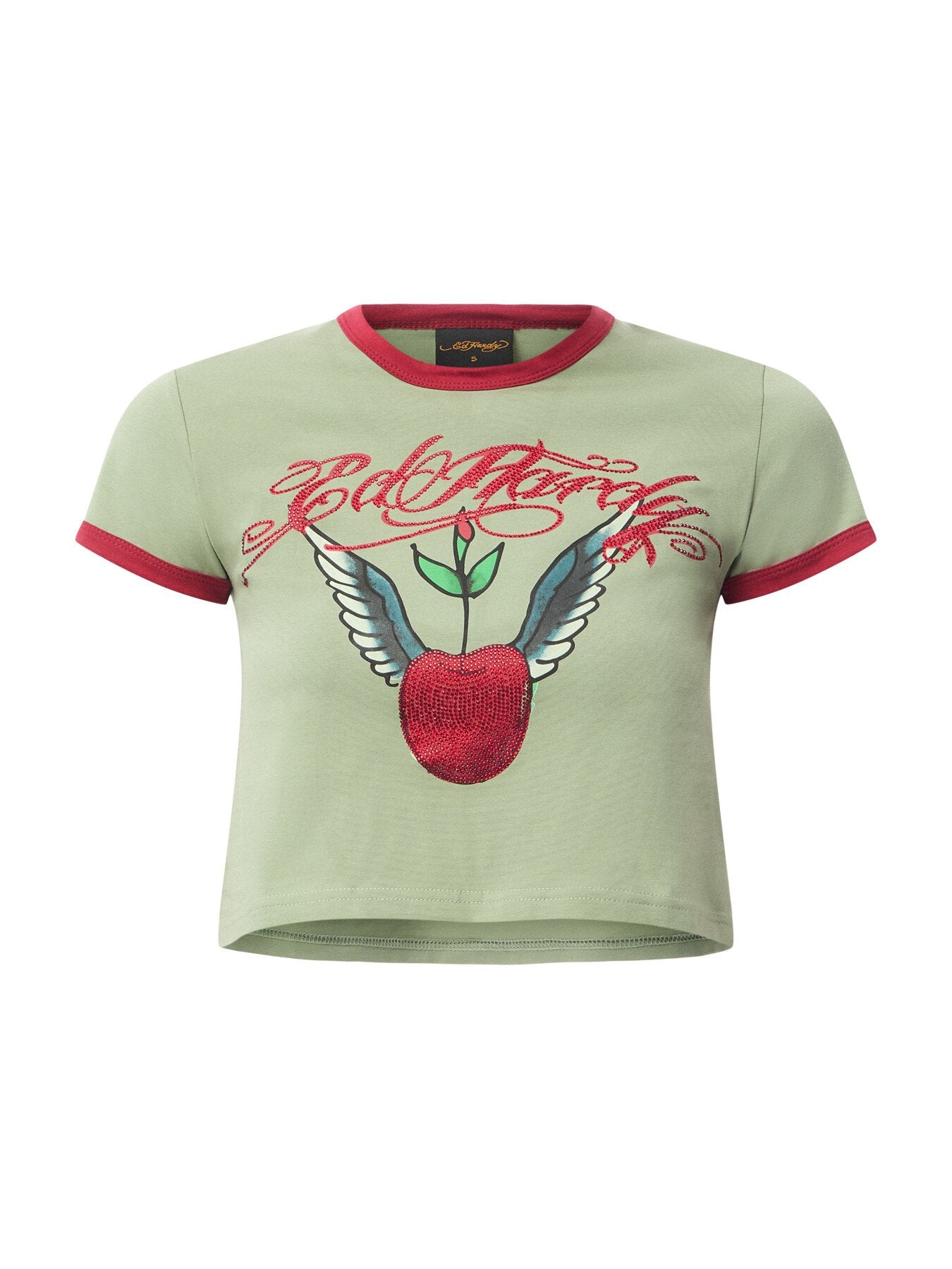 Cherry Love Bomb Diamante Baby Tshirt