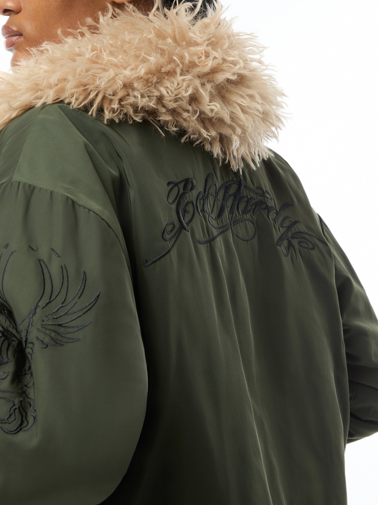 Death Rose Fur Jacket