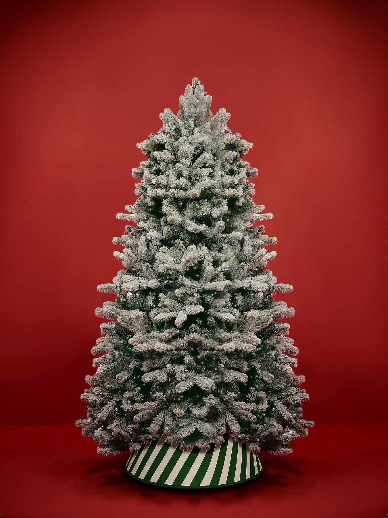 York Spruce Flocked Pvc Christmas Tree