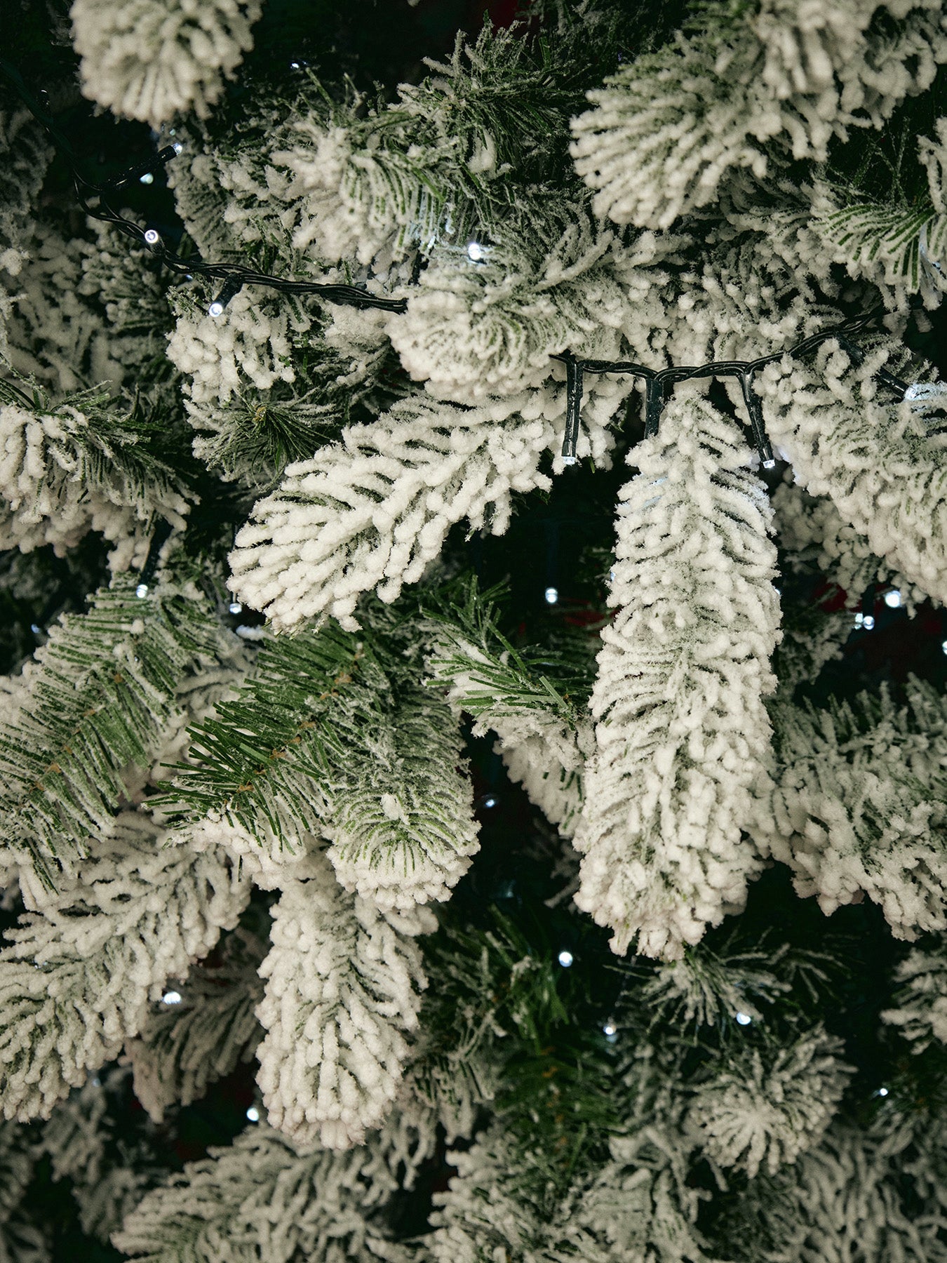 York Spruce Flocked Pvc Christmas Tree