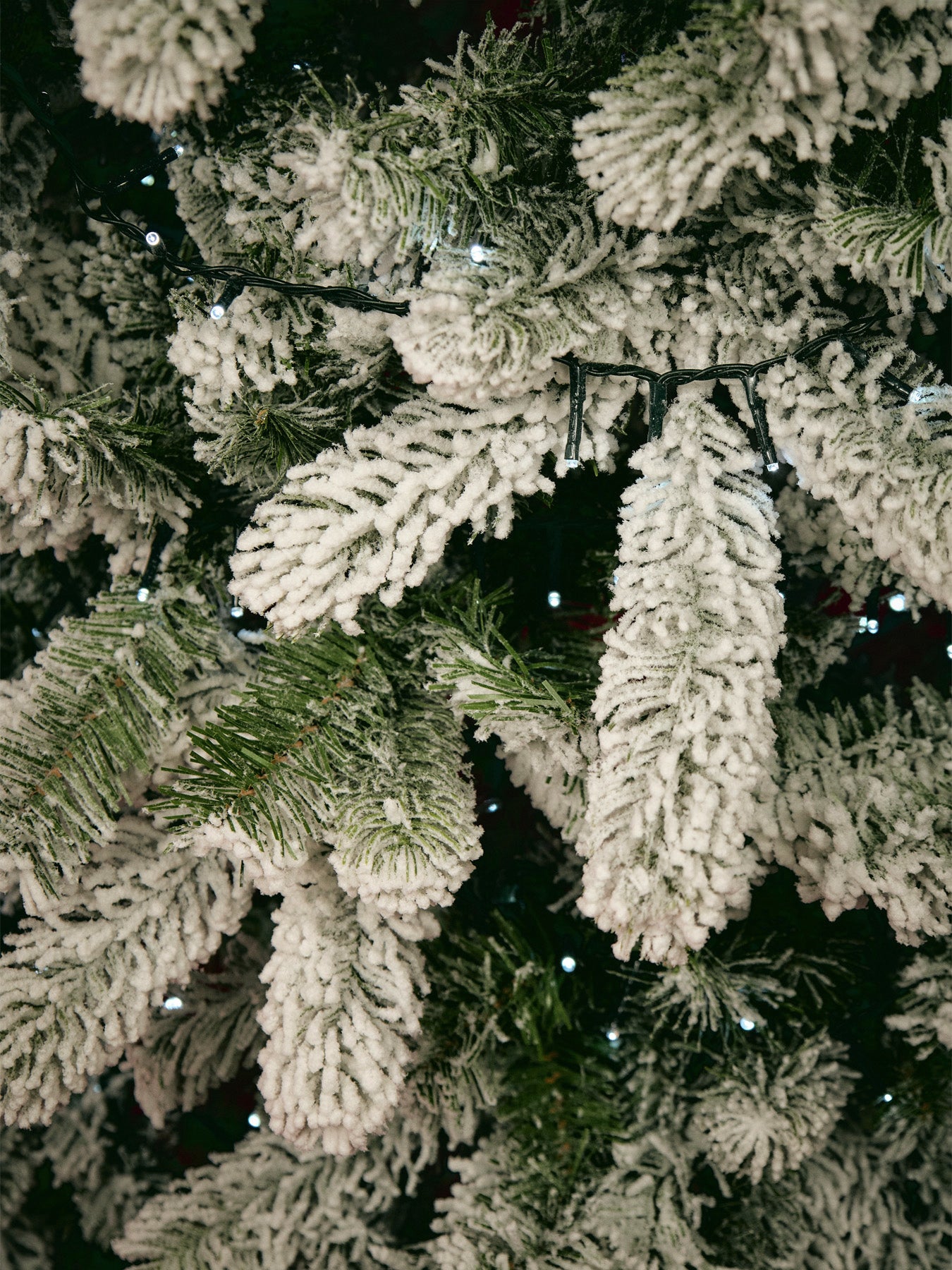 York Spruce Flocked Pvc Christmas Tree