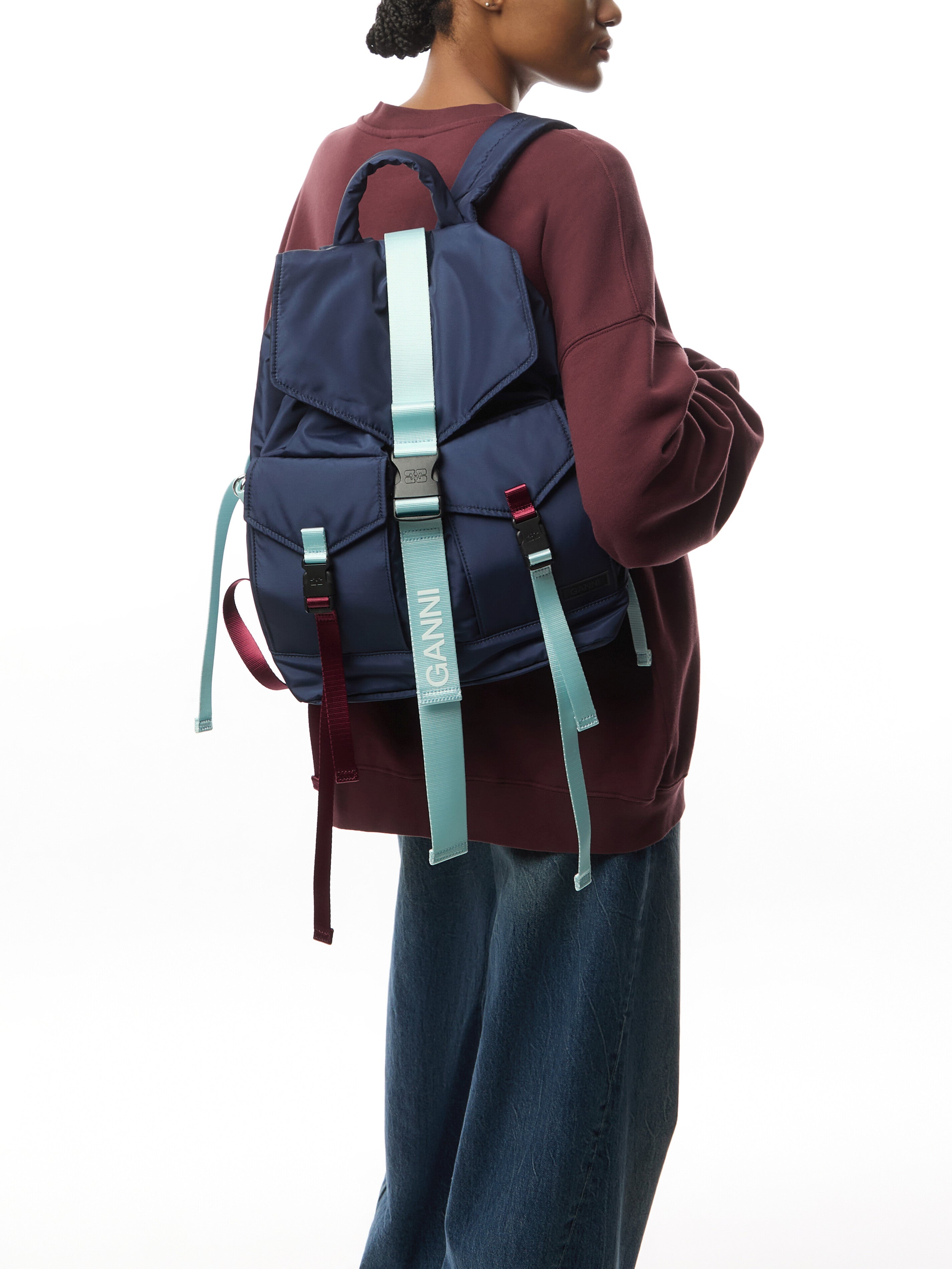 GANNI Recycled Tech Backpack | Designer Backpack - Fenwick