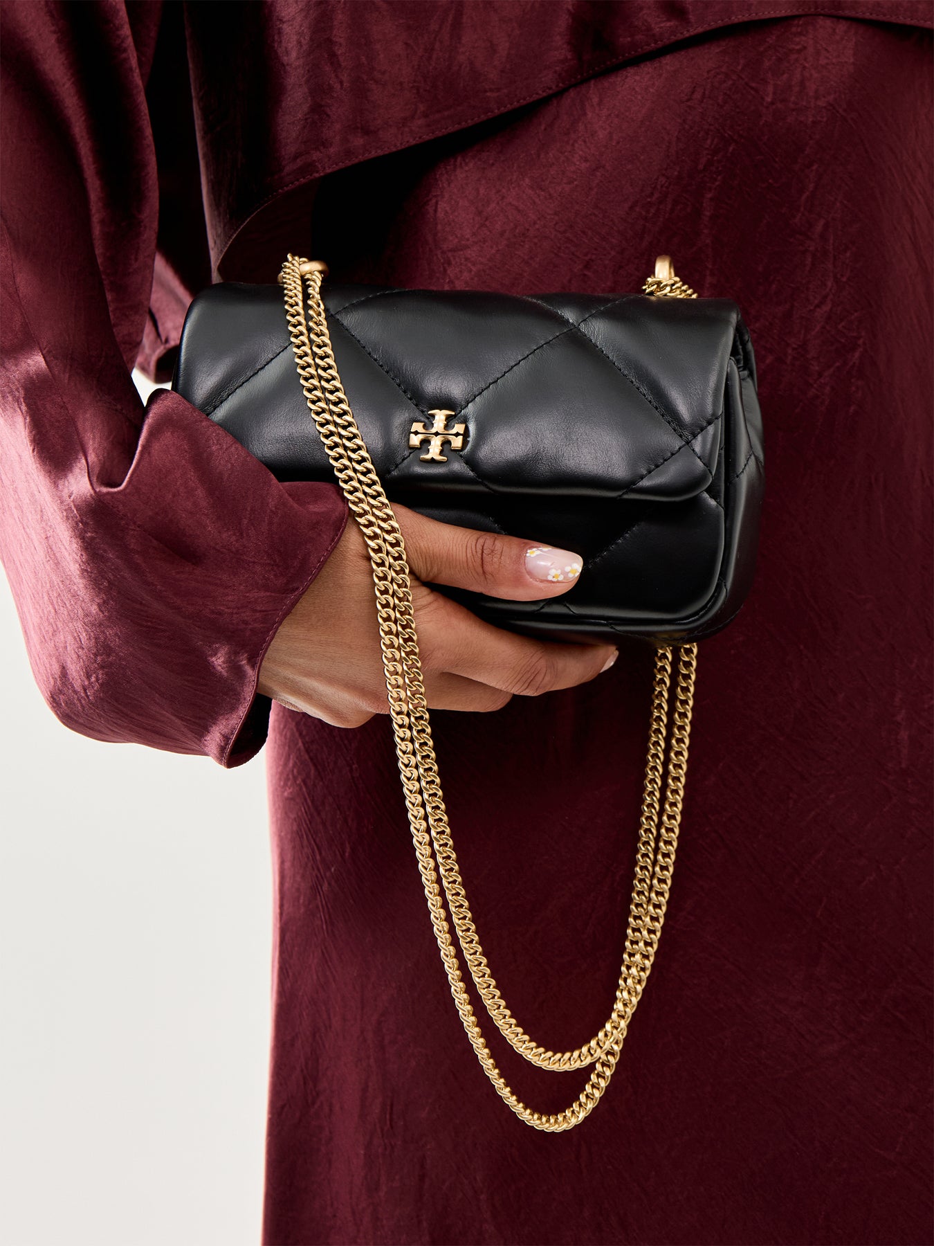 Kira Diamond Quilt Mini Flap Bag