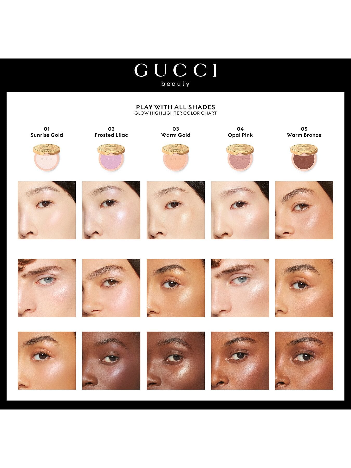 Gucci Glow Highlighter - 01 - Sunrise Gold 10g