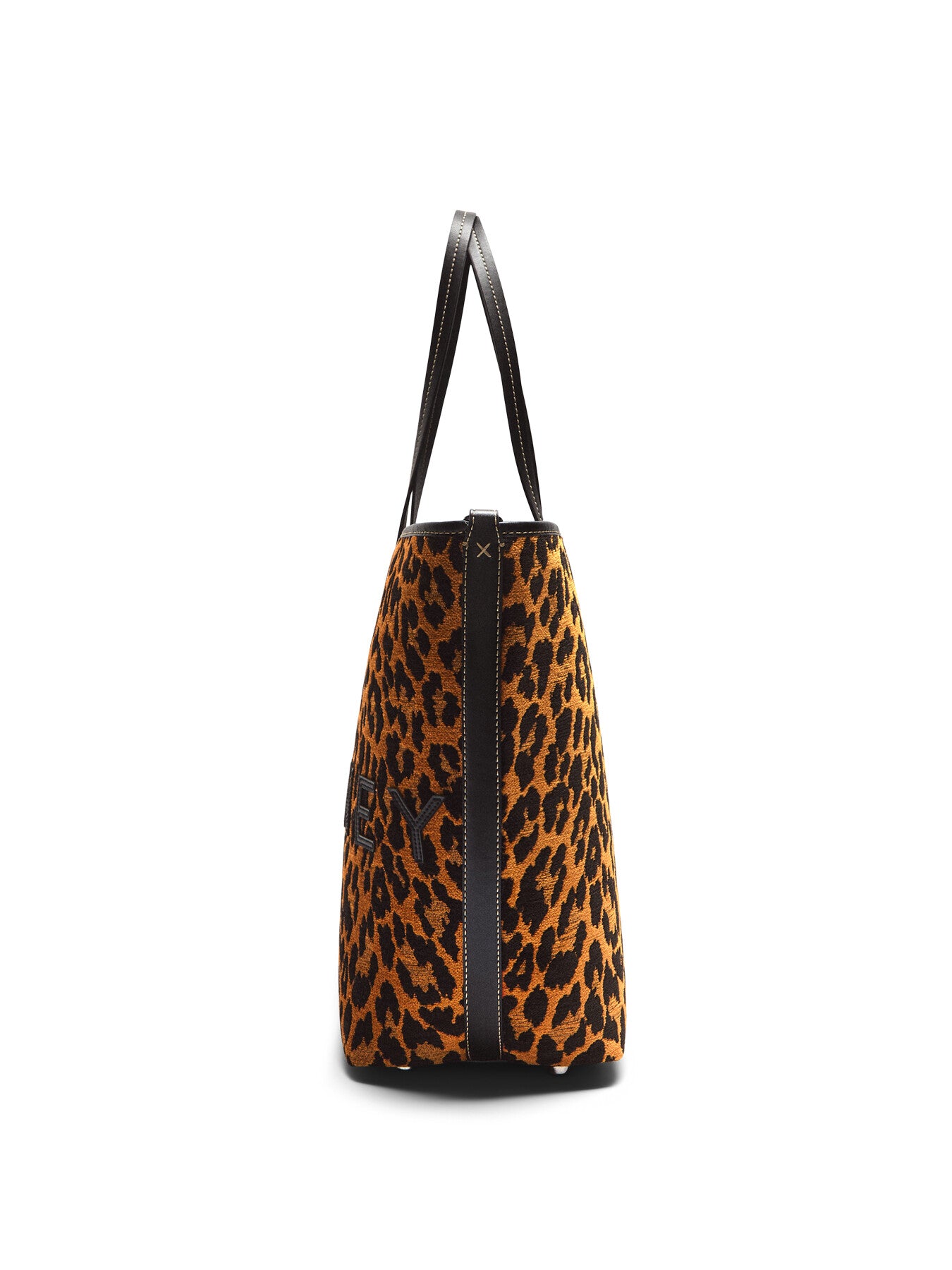 Eco Leopard Jacquard Fabric Tote Bag