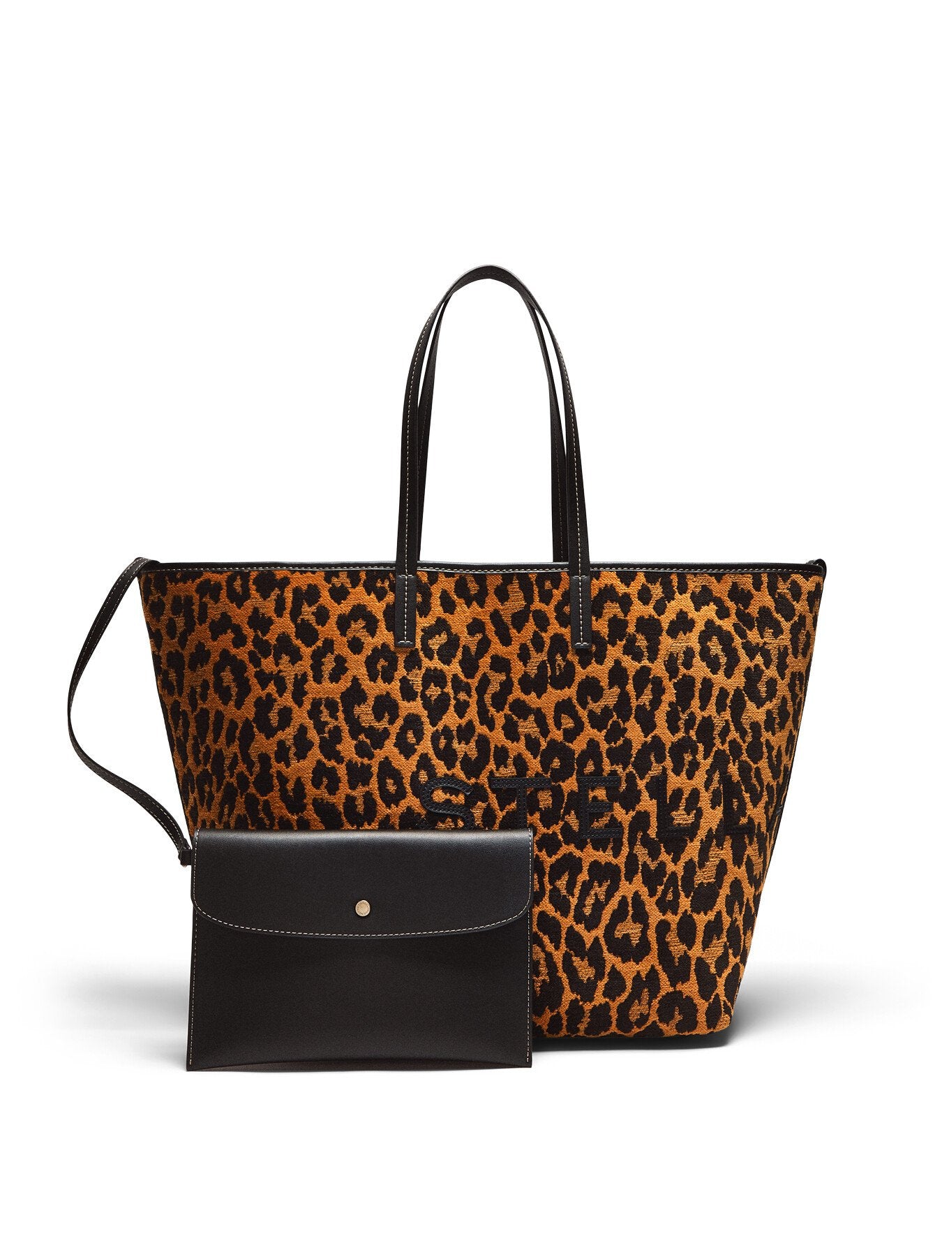 Eco Leopard Jacquard Fabric Tote Bag