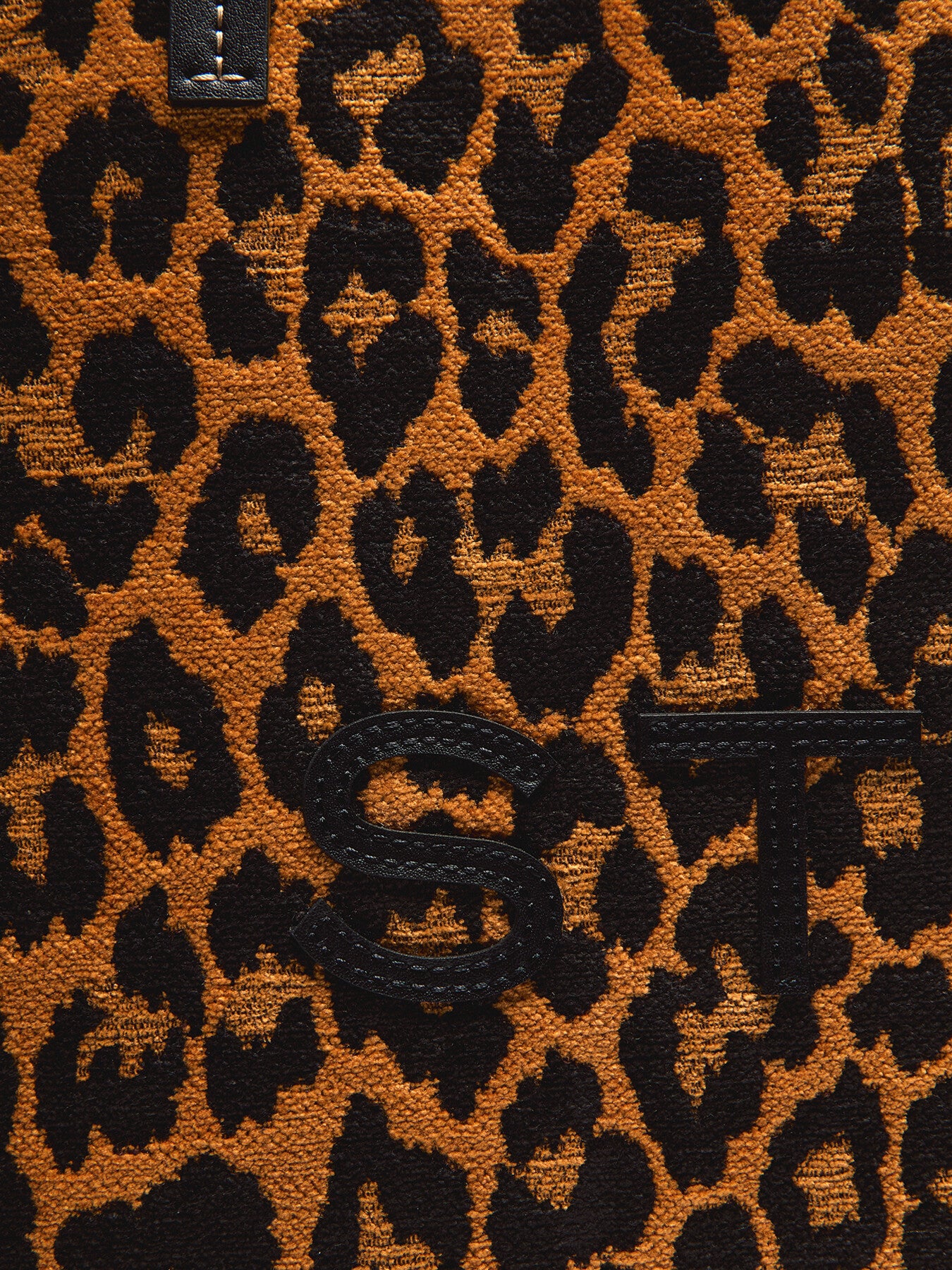 Eco Leopard Jacquard Fabric Tote Bag