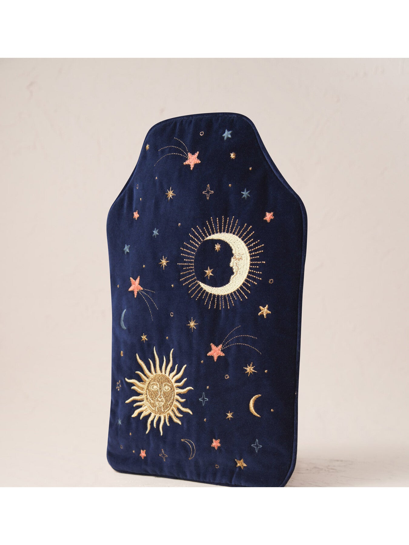 Celestial Navy Velvet Hot Water Bottle