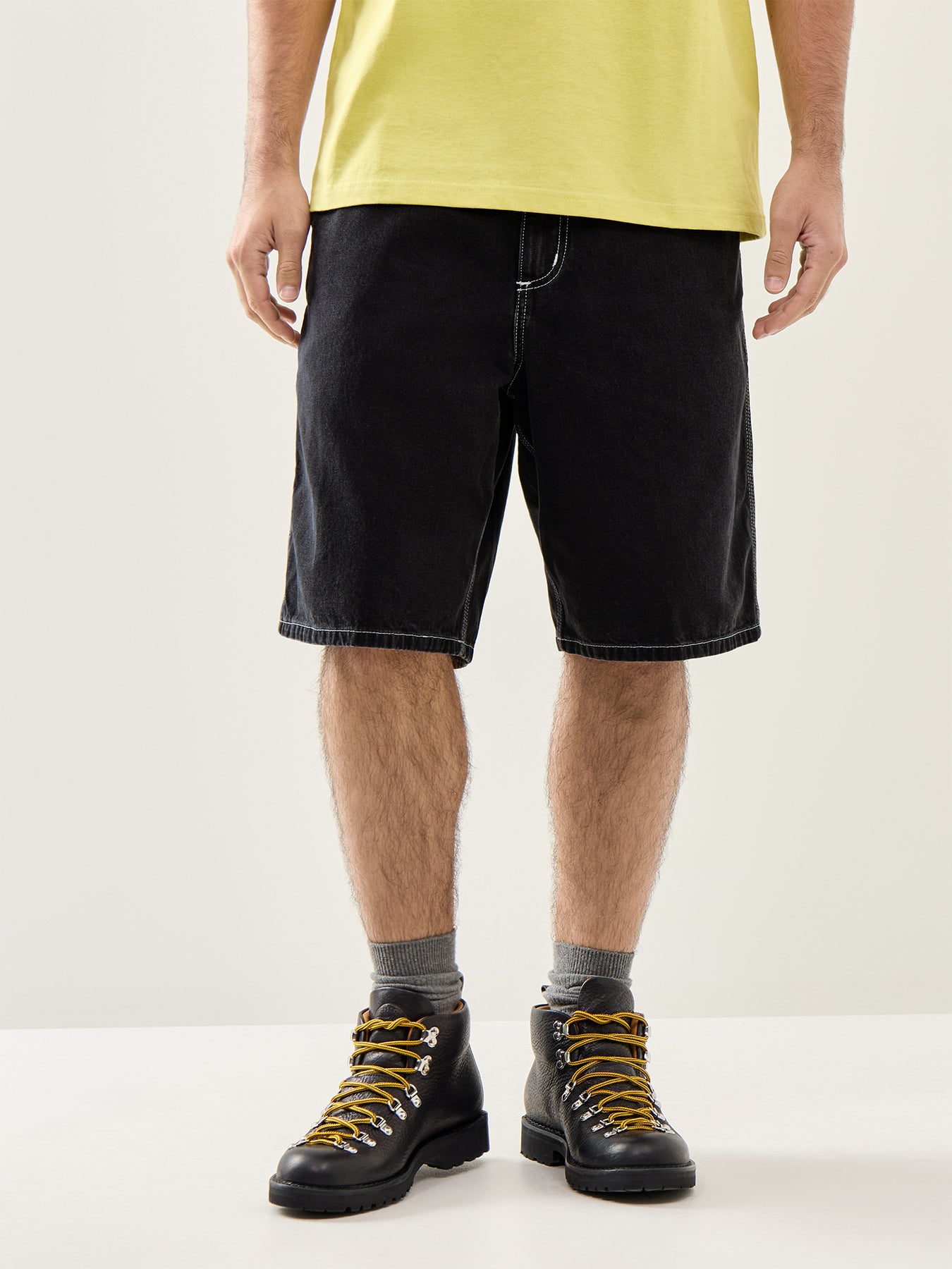 Simple Short Cotton Black