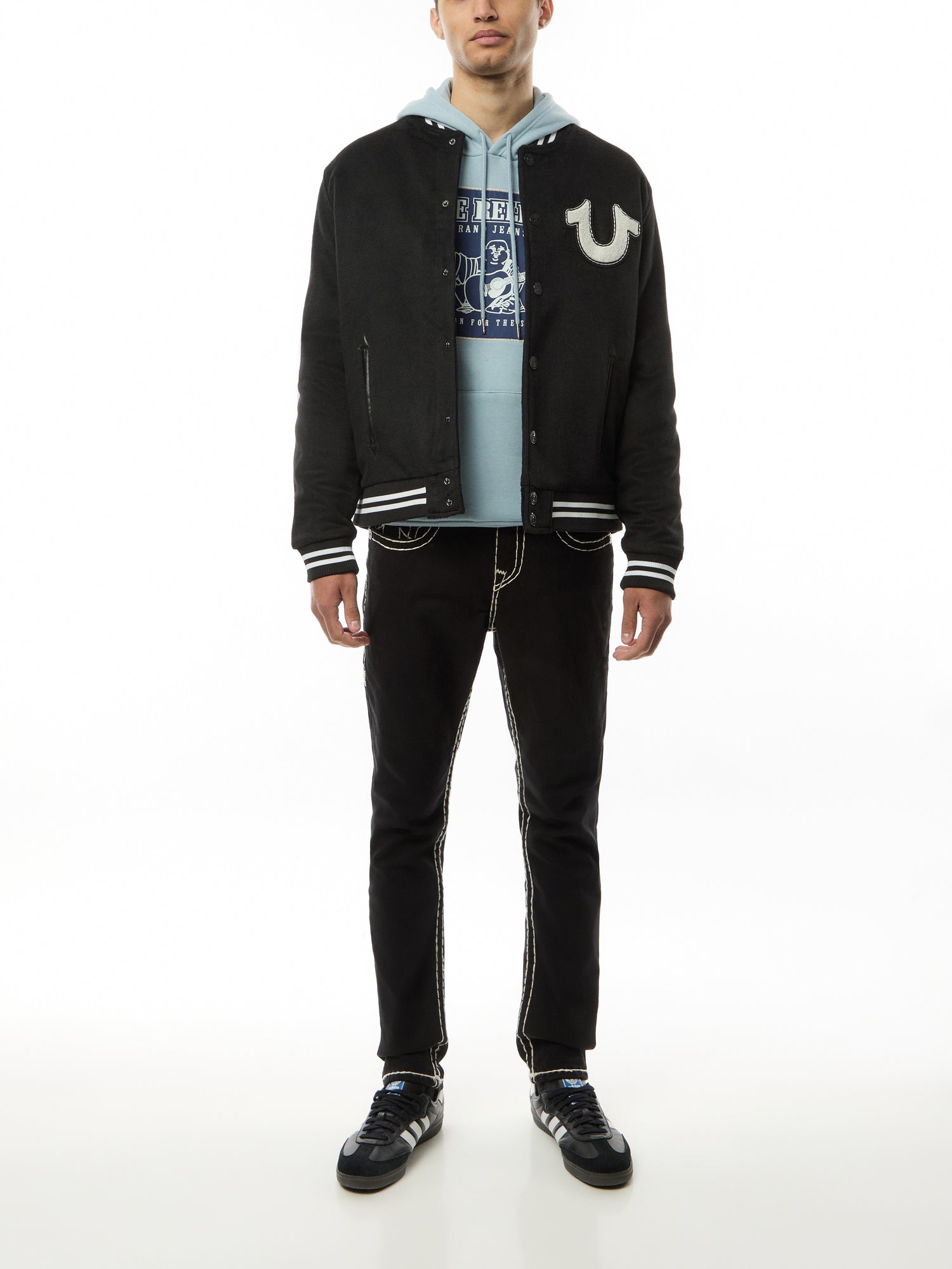 Wool Western Bomber Jacket Black