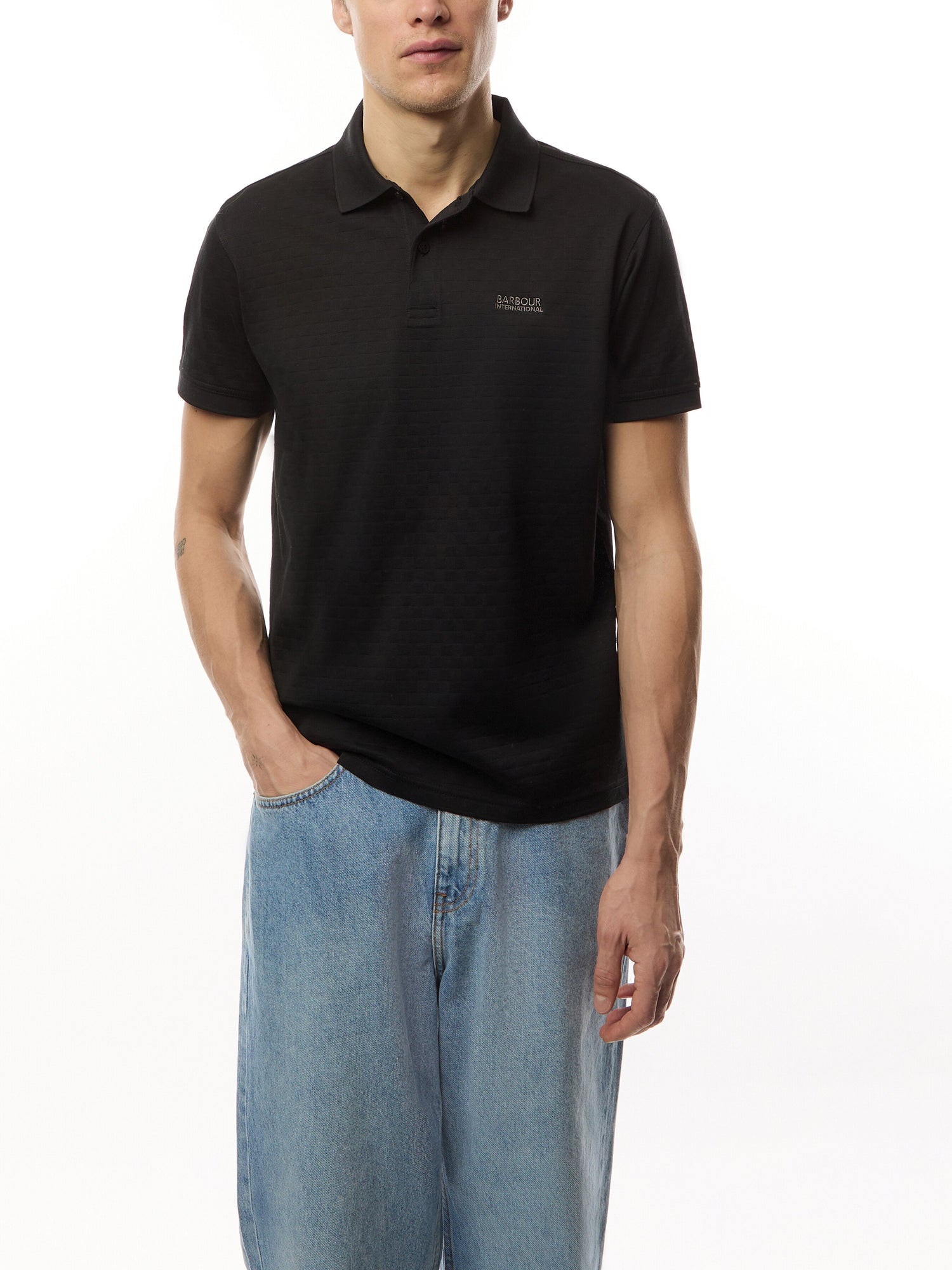 Justin Jacquard Polo Shirt