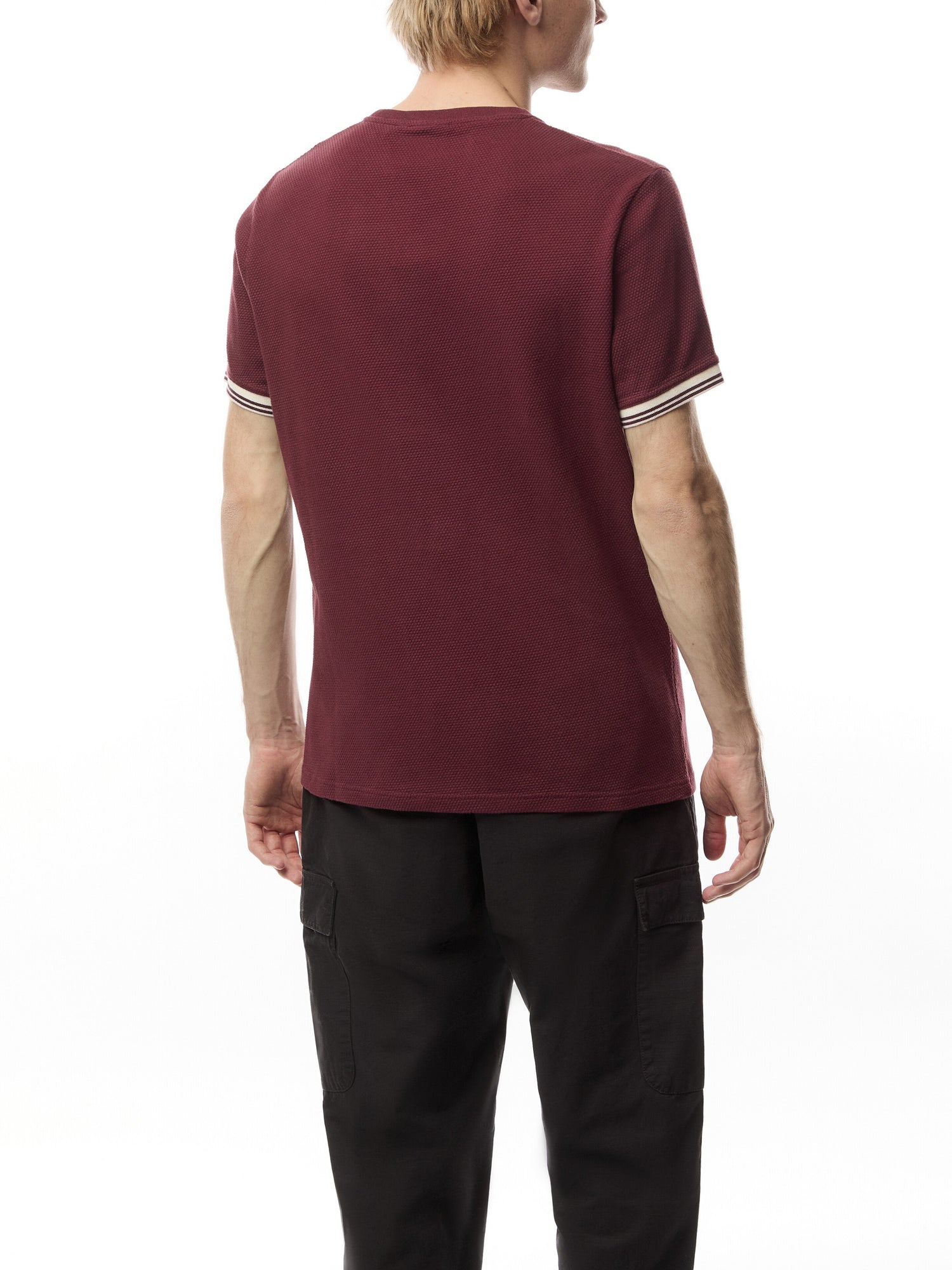 Spencer Textured Tipped T Shirt