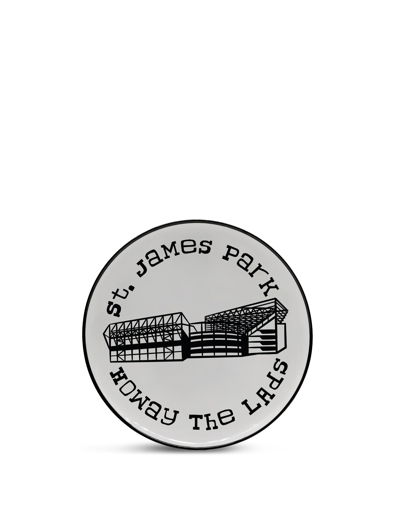 Howay The Lads Premium Ceramic 8” Plate with Black Rim