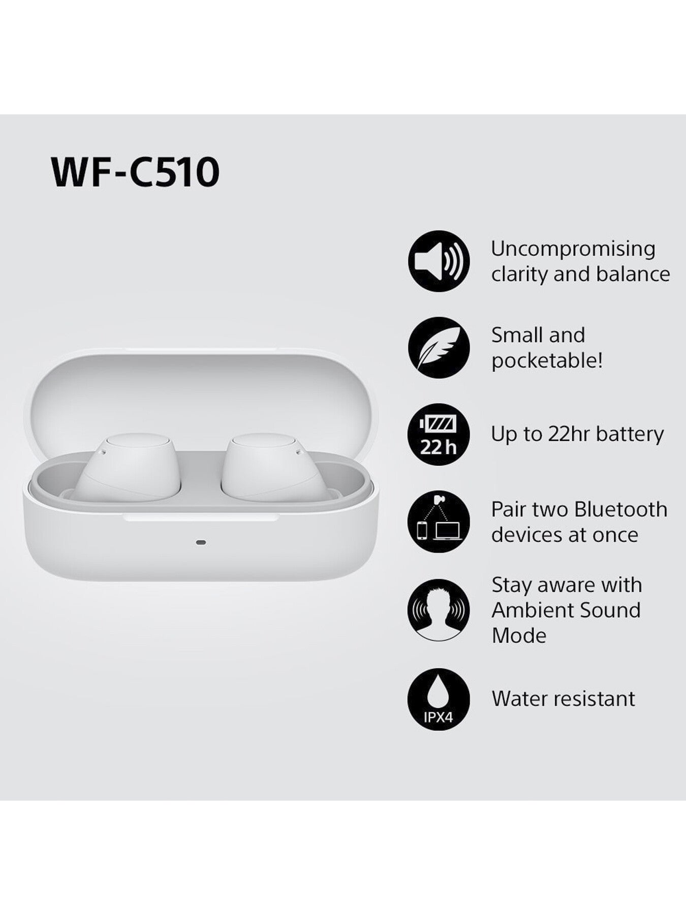 WFC510W Truly Wireless In ear Headphones